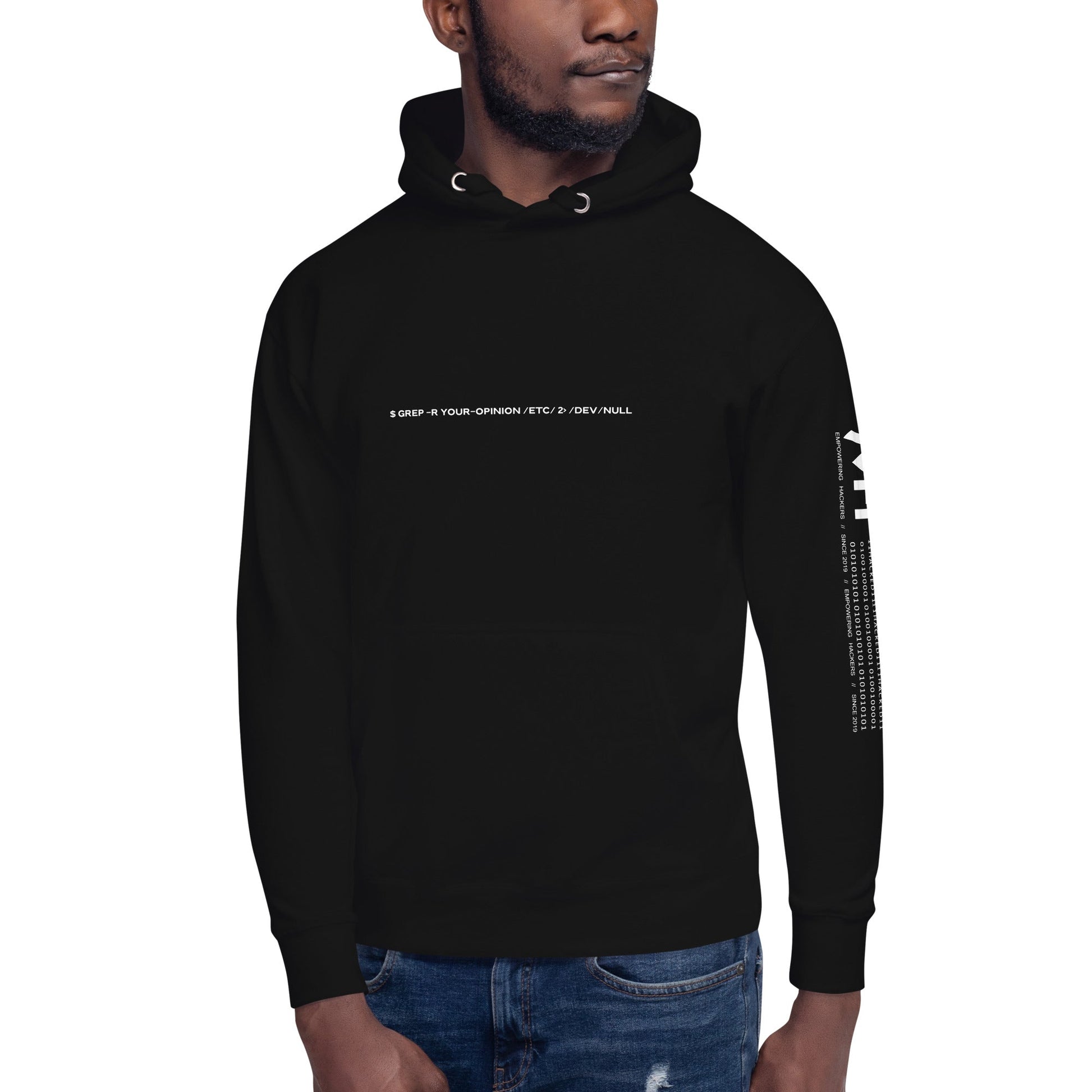 Grep r your Opinion etc 2 devnull V2 - Unisex Hoodie by DarkByteGear