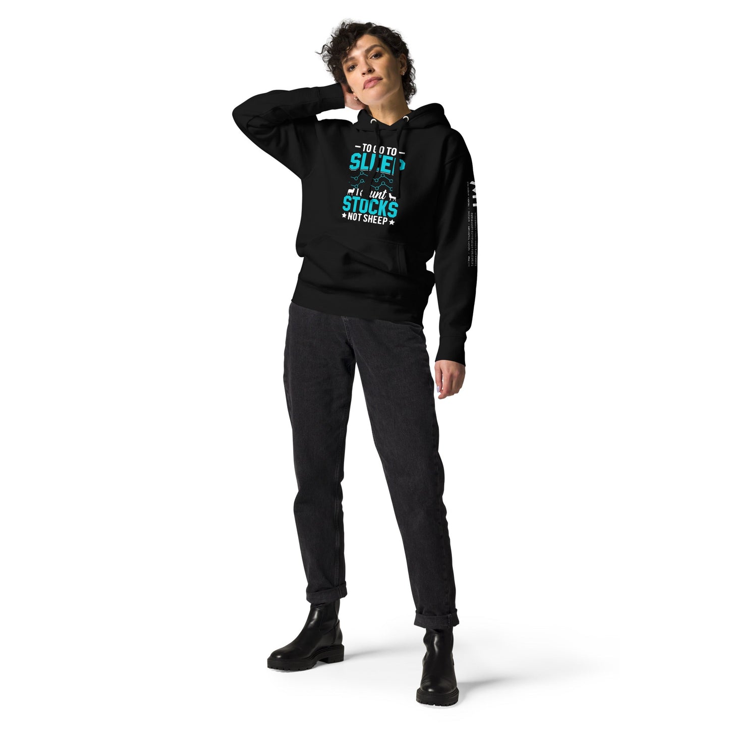 To go to sleep, I count stocks not sheep (DB) - Unisex Hoodie by DarkByteGear