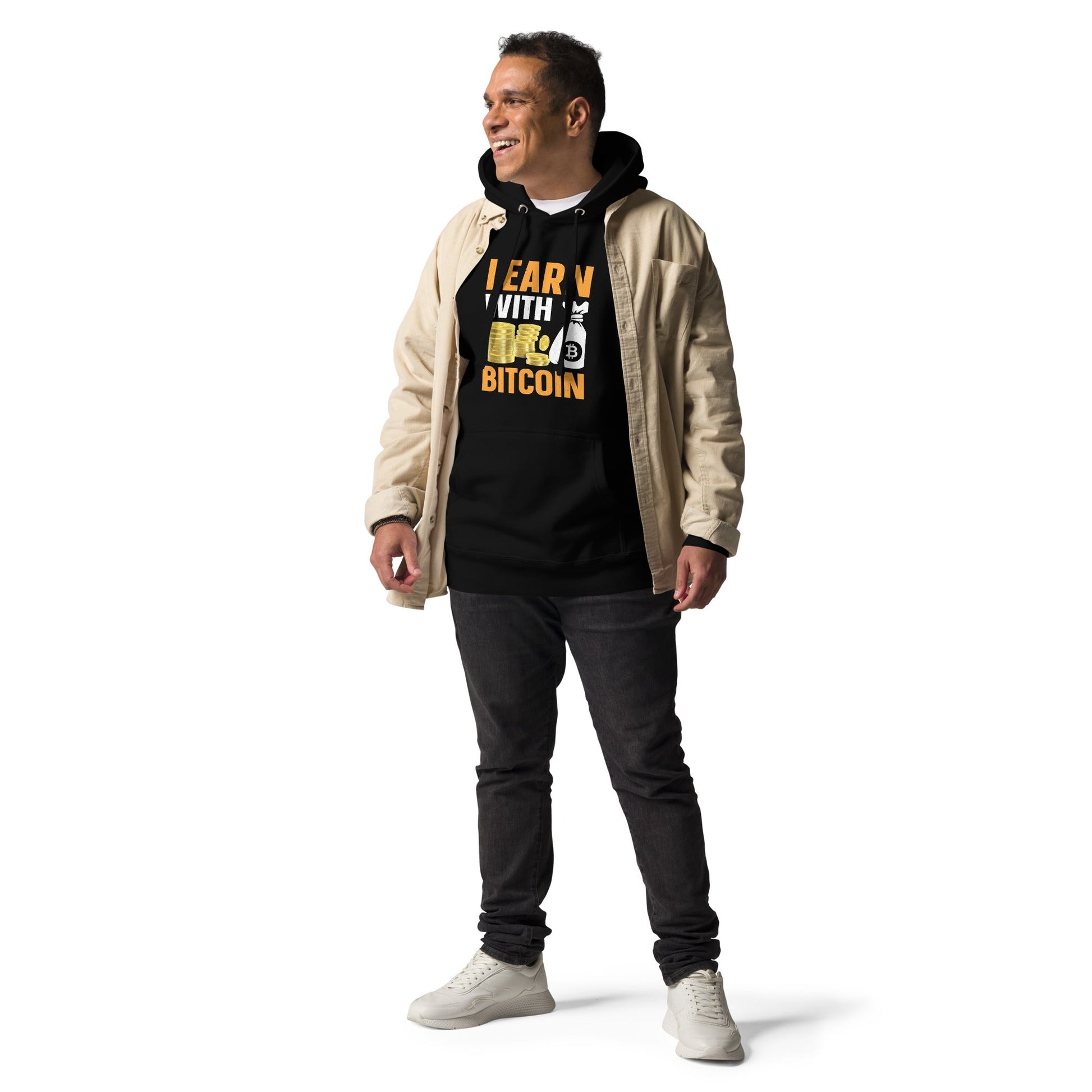 I Earn with Bitcoin - Unisex Hoodie by DarkByteGear