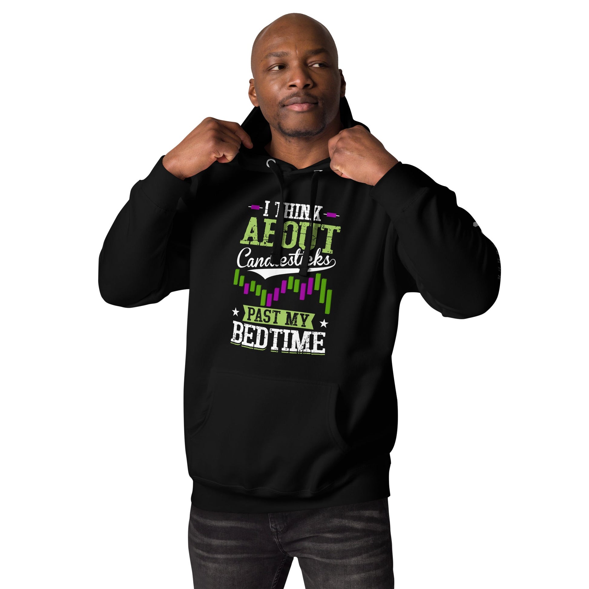 I think about Candlesticks past my bedtime - Unisex Hoodie by DarkByteGear