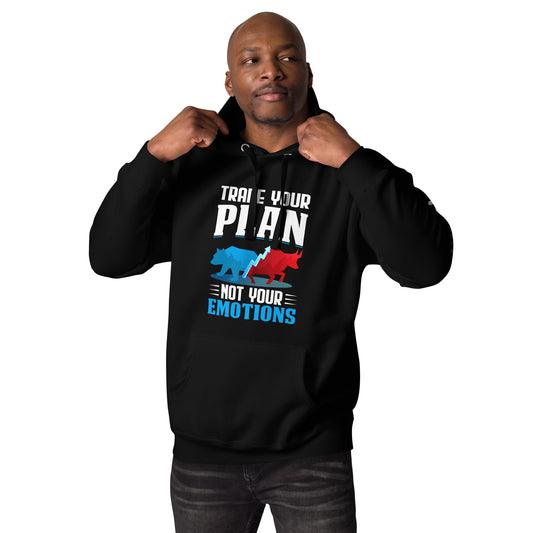Trade your plan: not your emotion - Unisex Hoodie by DarkByteGear