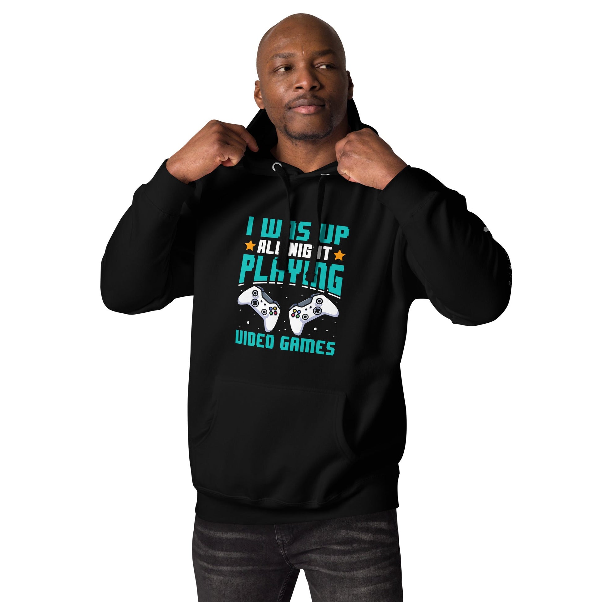 I was up all night playing Video Games Rima - Unisex Hoodie by DarkByteGear
