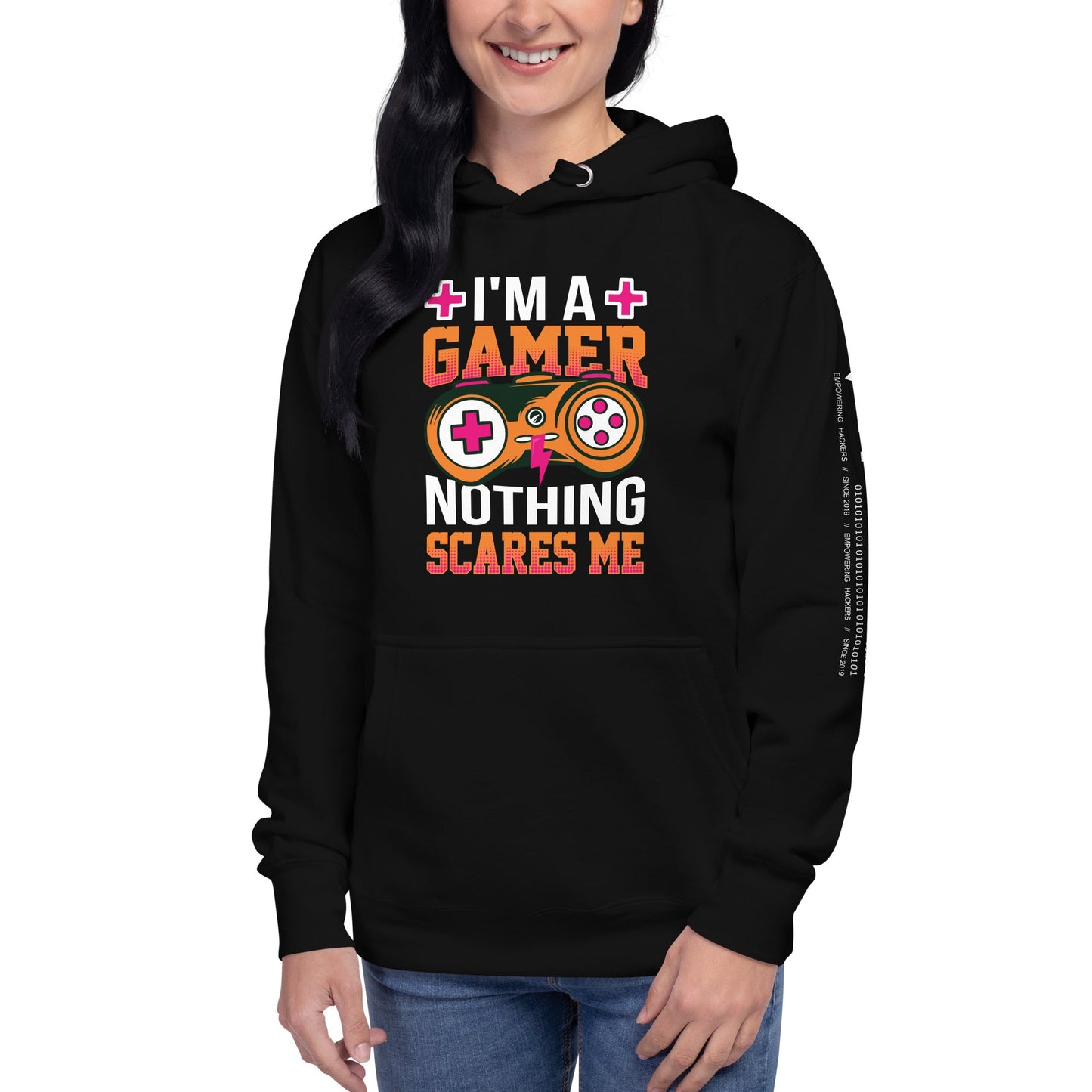 I am a Gamer; Nothing Scares me - Unisex Hoodie by DarkByteGear