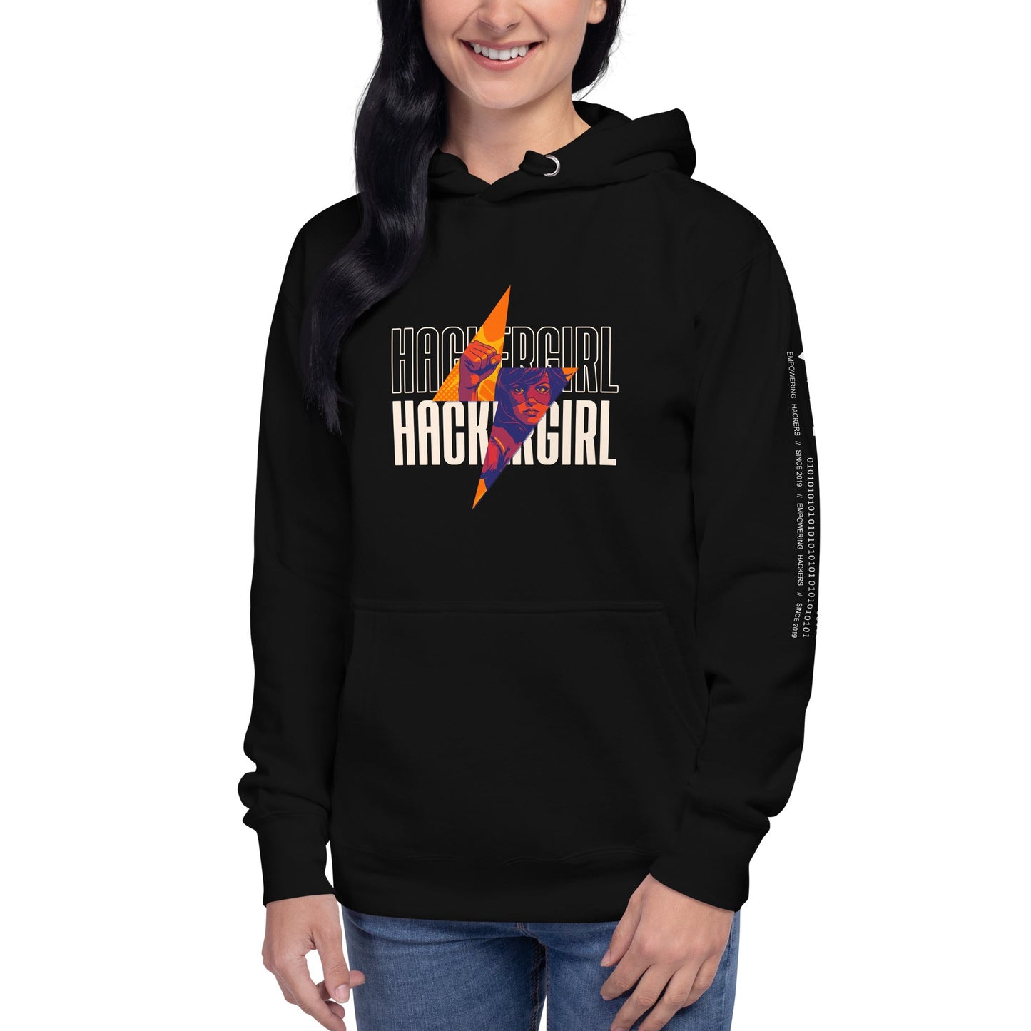 Hacker Girl V1 - Unisex Hoodie by DarkByteGear