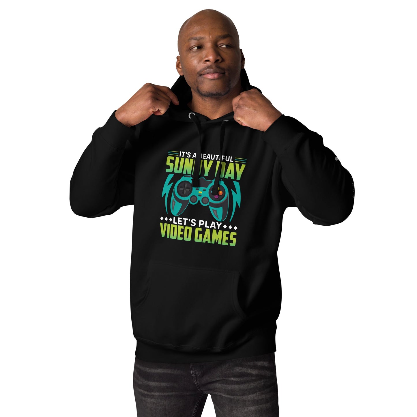 It is a Beautiful Sunny Day; Let's Play Video Games - Unisex Hoodie by DarkByteGear