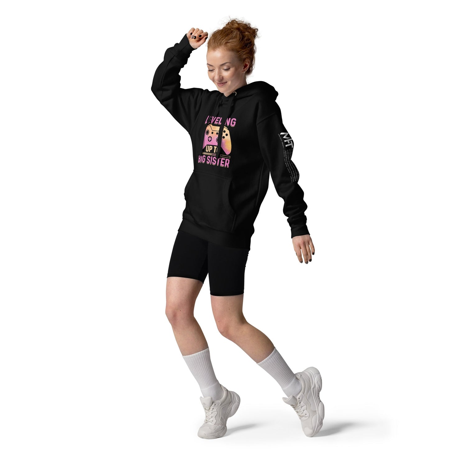 Levelling up to Big Sister - Unisex Hoodie by DarkByteGear