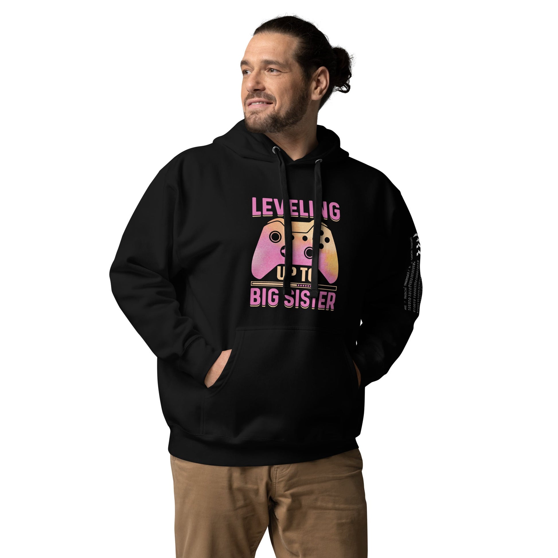 Levelling up to Big Sister - Unisex Hoodie by DarkByteGear
