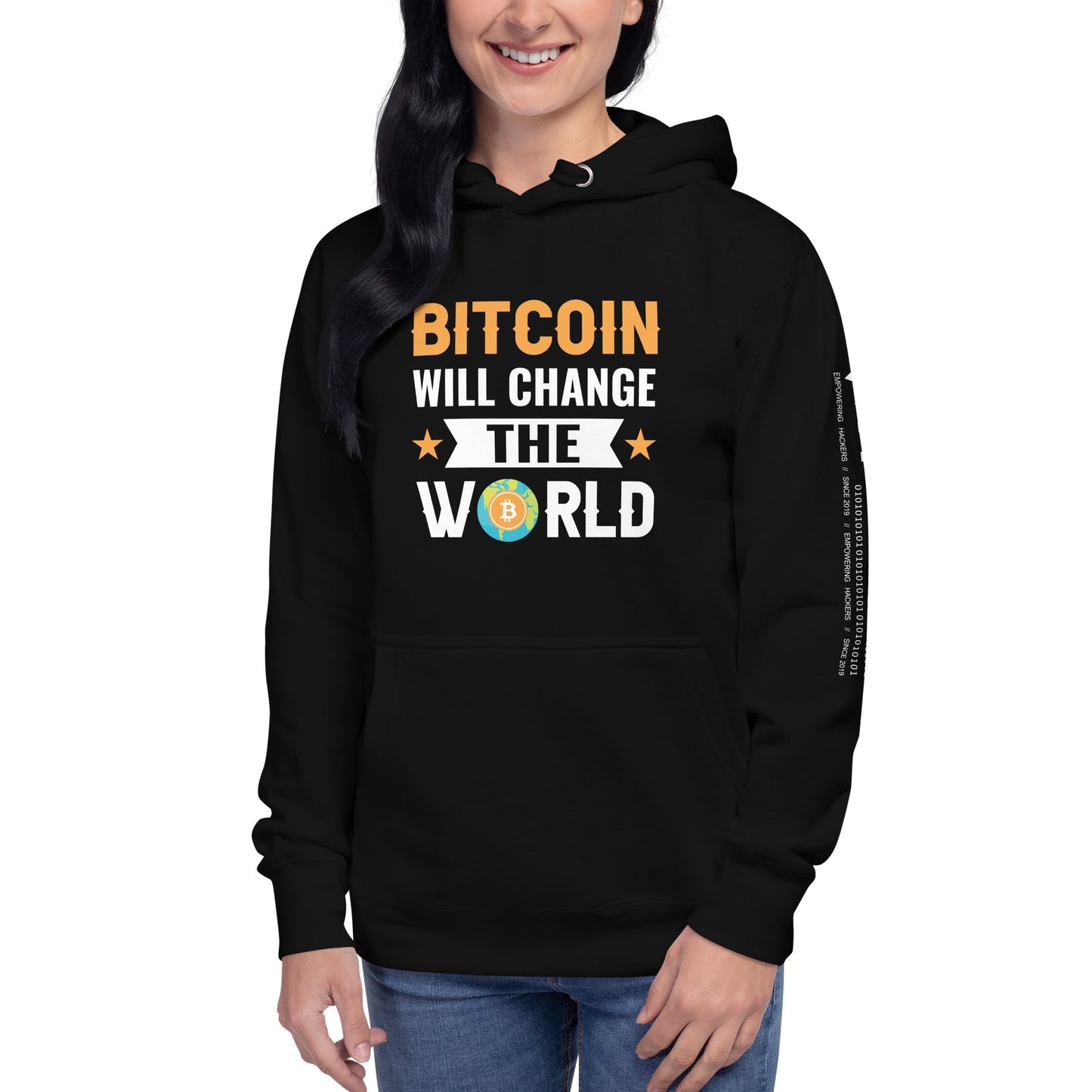 Bitcoin will change the World Unisex Hoodie by DarkByteGear