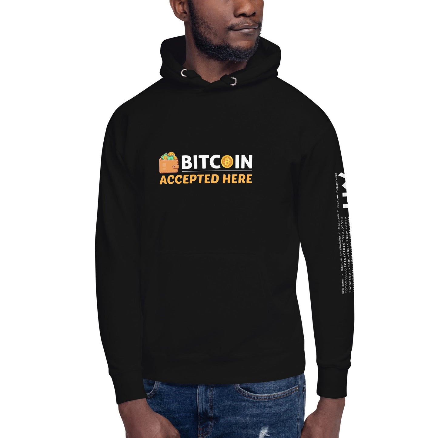 Bitcoin Accepted Here - Unisex Hoodie by DarkByteGear