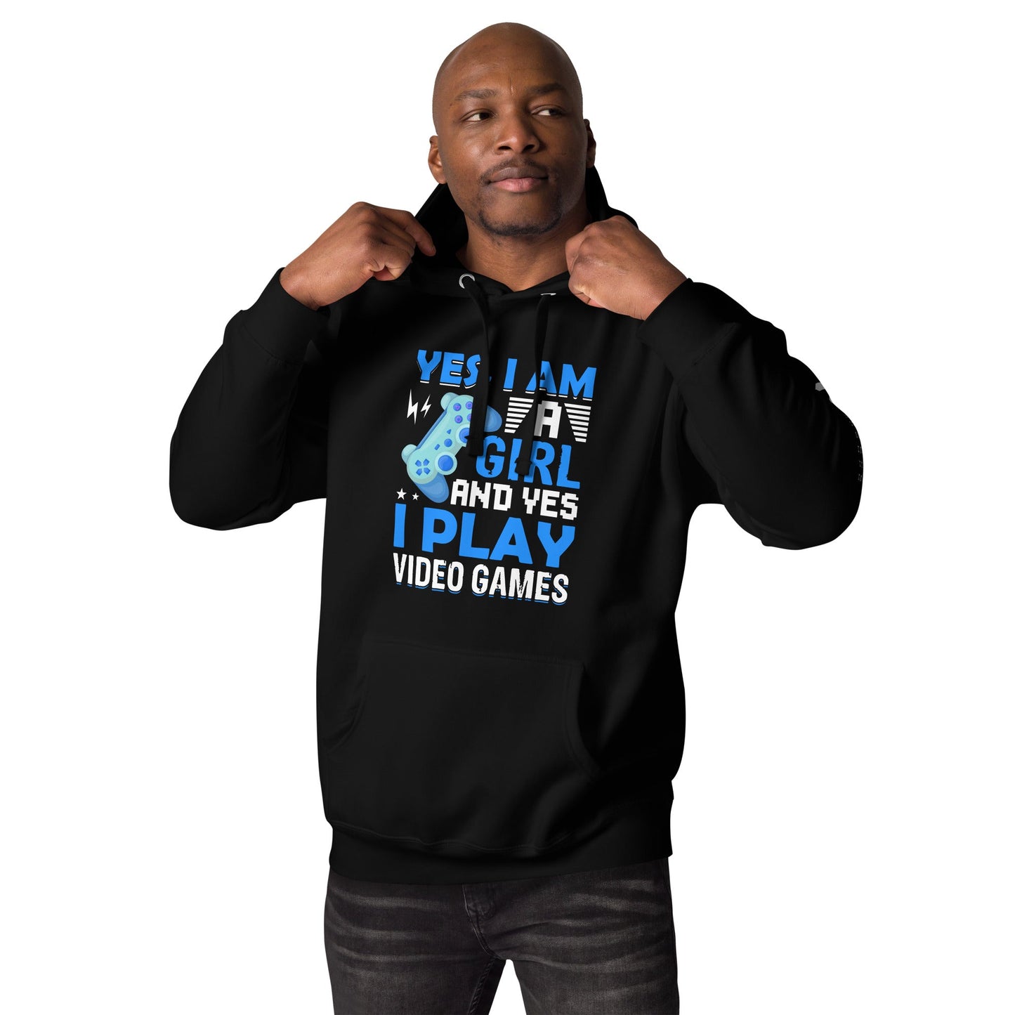 Yes, I am a Girl. Yes! I play Videogame - Unisex Hoodie by DarkByteGear