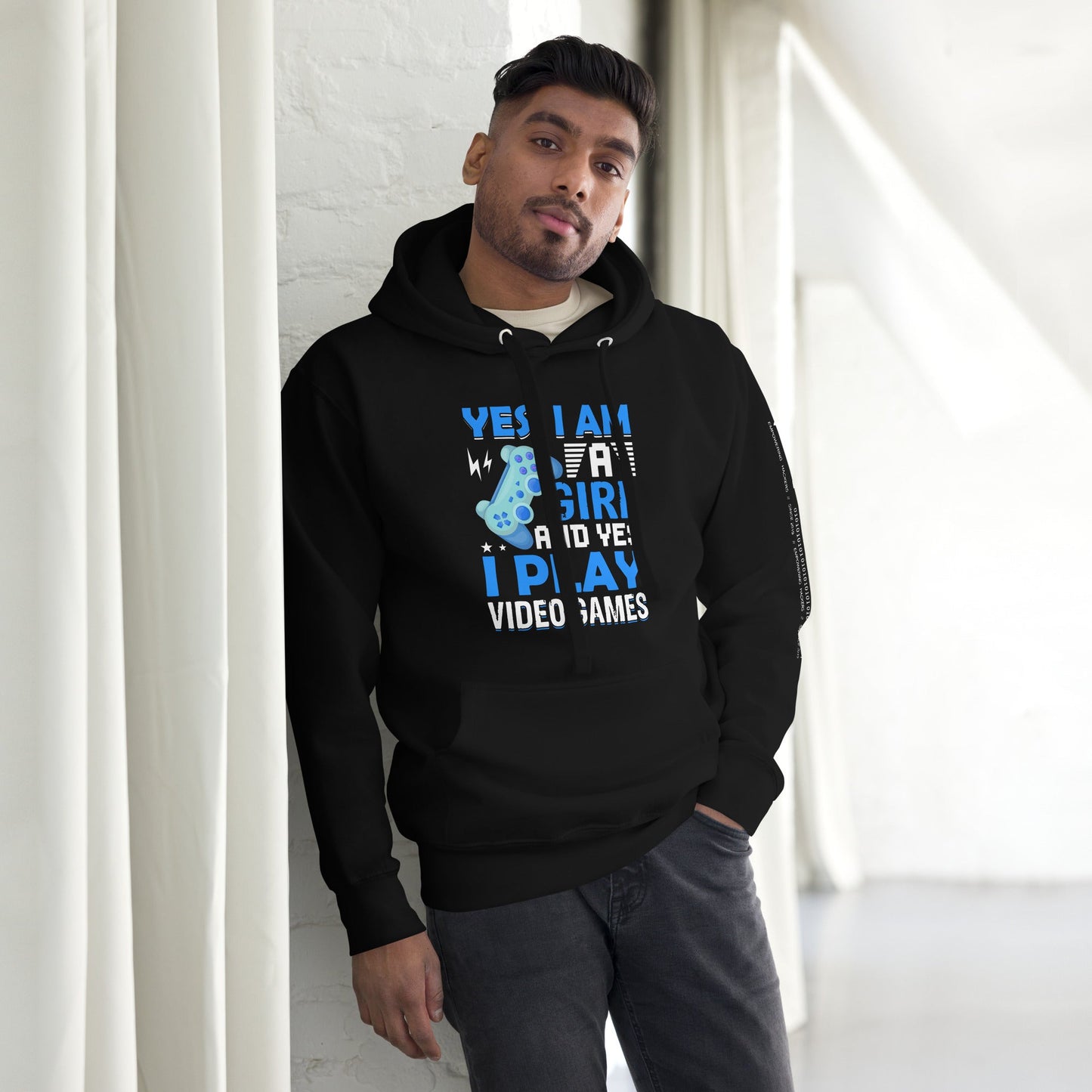 Yes, I am a Girl. Yes! I play Videogame - Unisex Hoodie by DarkByteGear