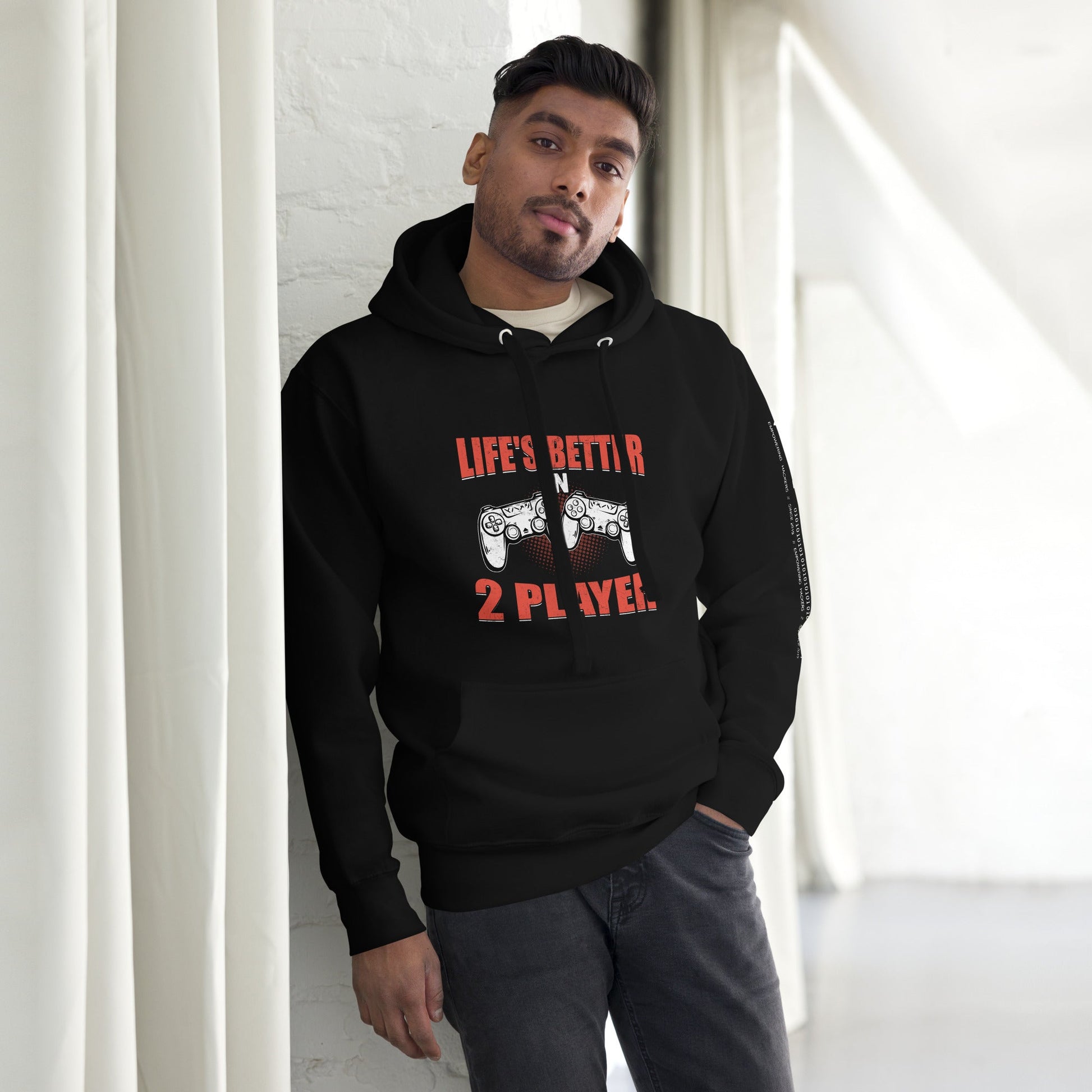 Life's Better in Two Players - Unisex Hoodie by DarkByteGear