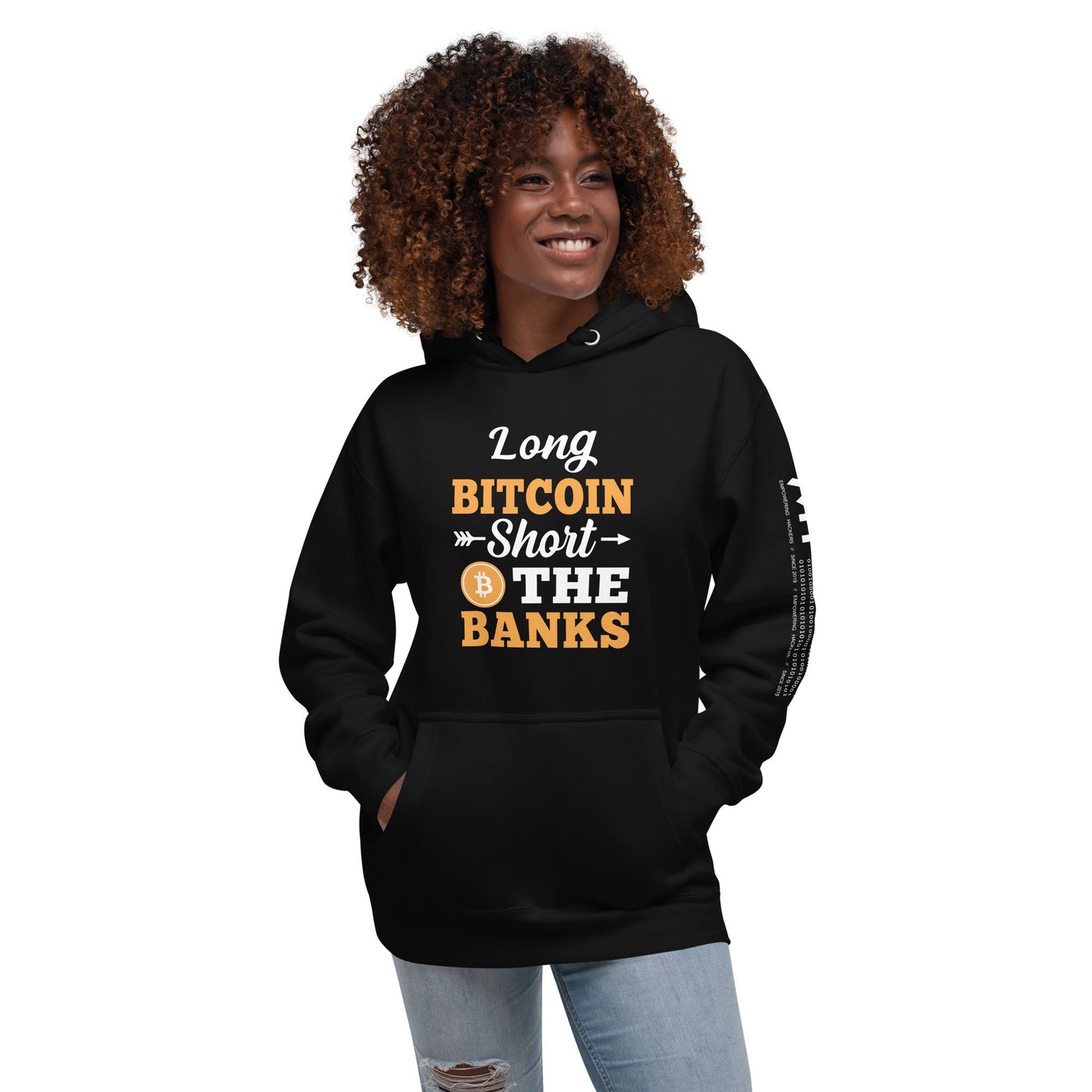 Long Big Coin, Short the Banks - Unisex Hoodie by DarkByteGear