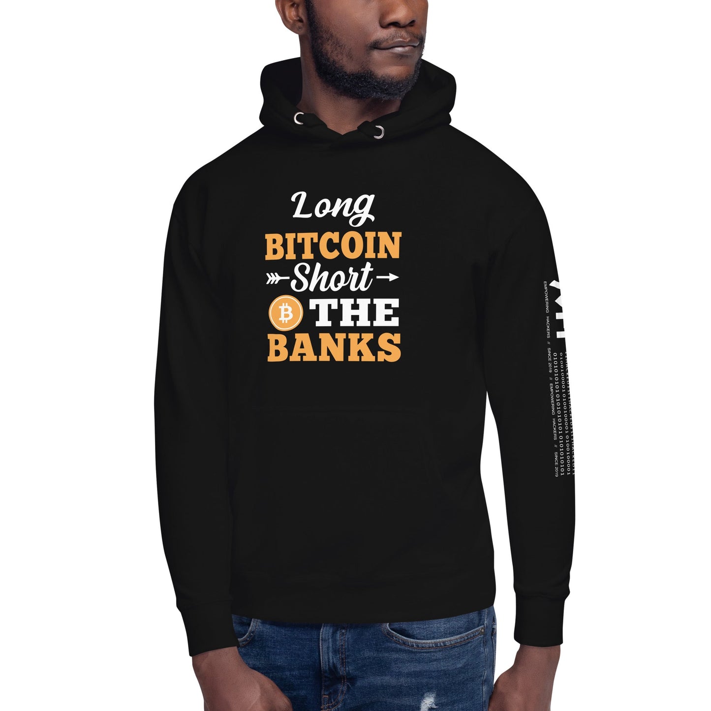 Long Big Coin, Short the Banks - Unisex Hoodie by DarkByteGear