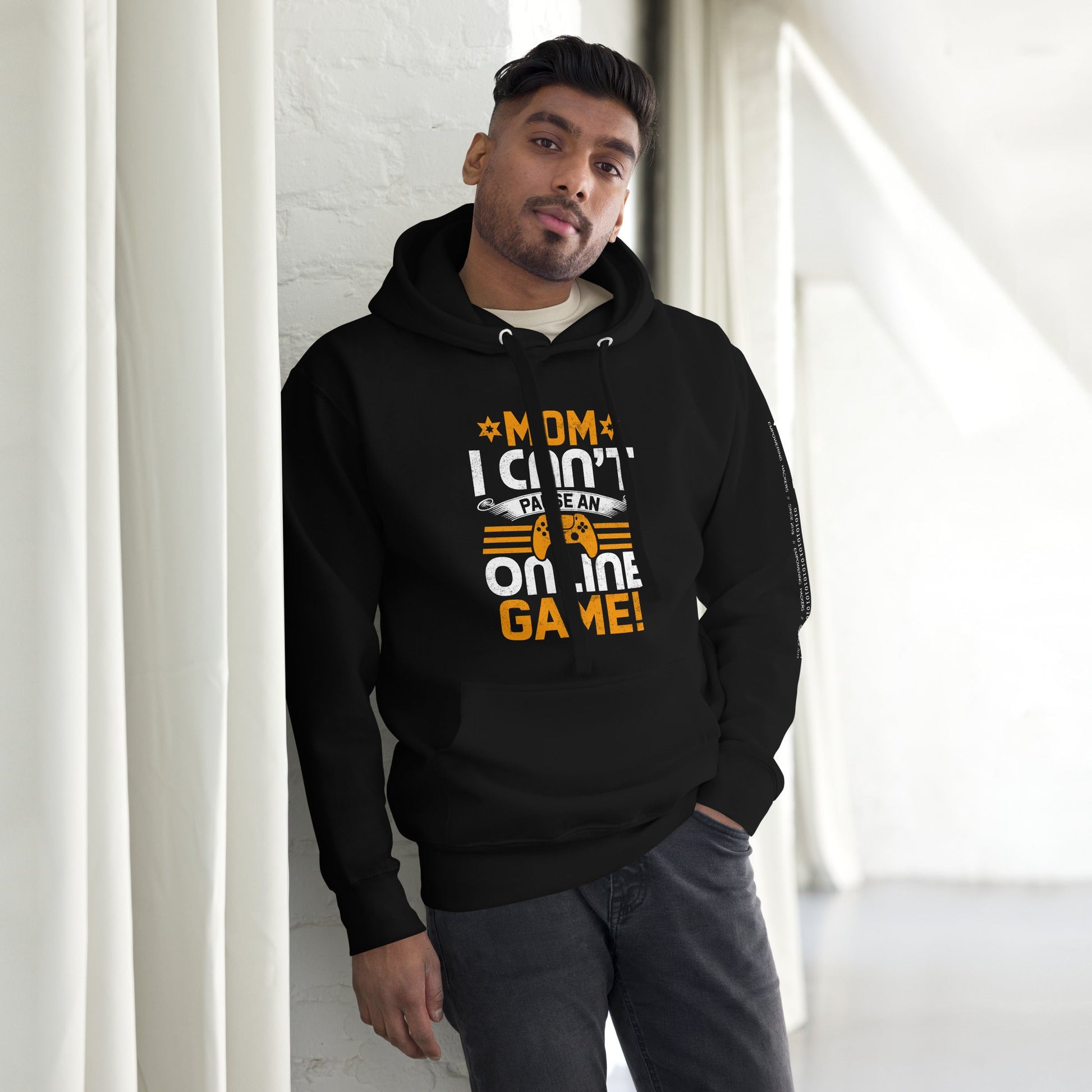 *MOM*! I can't Pause an Online Game - Unisex Hoodie by DarkByteGear