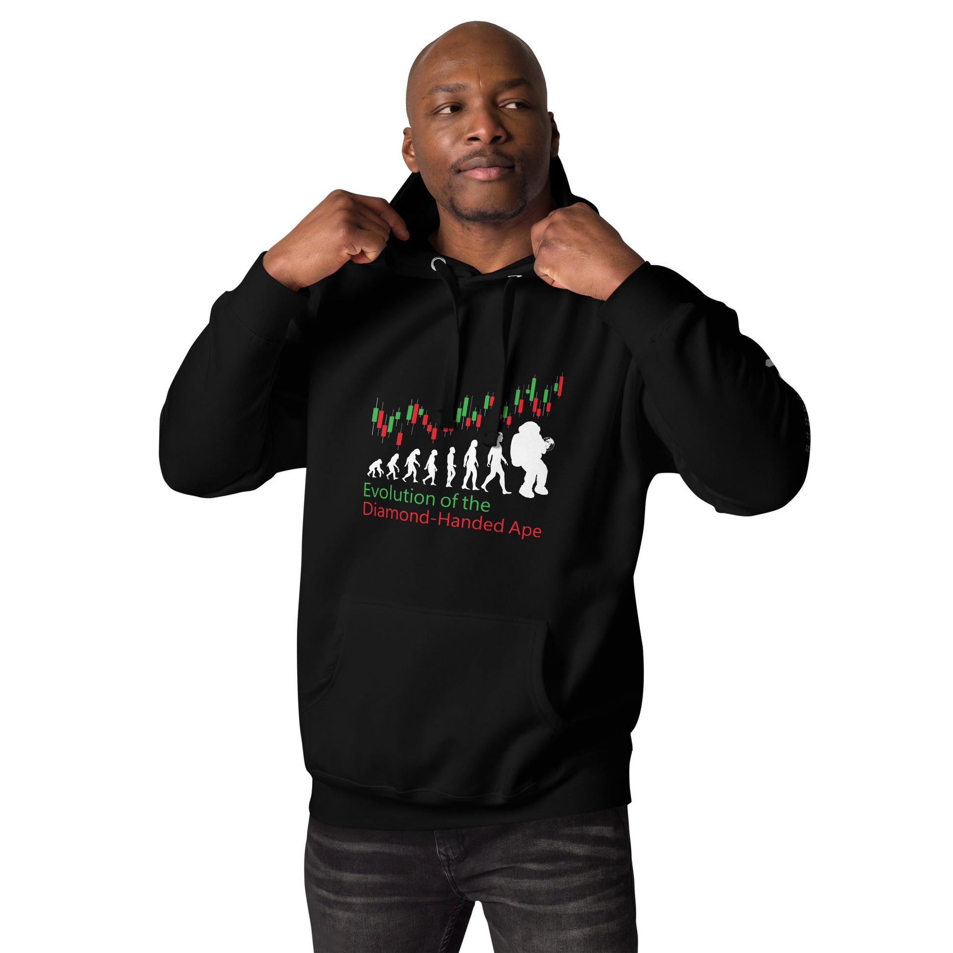 Evolution of the Diamond-handed Ape - Unisex Hoodie by DarkByteGear
