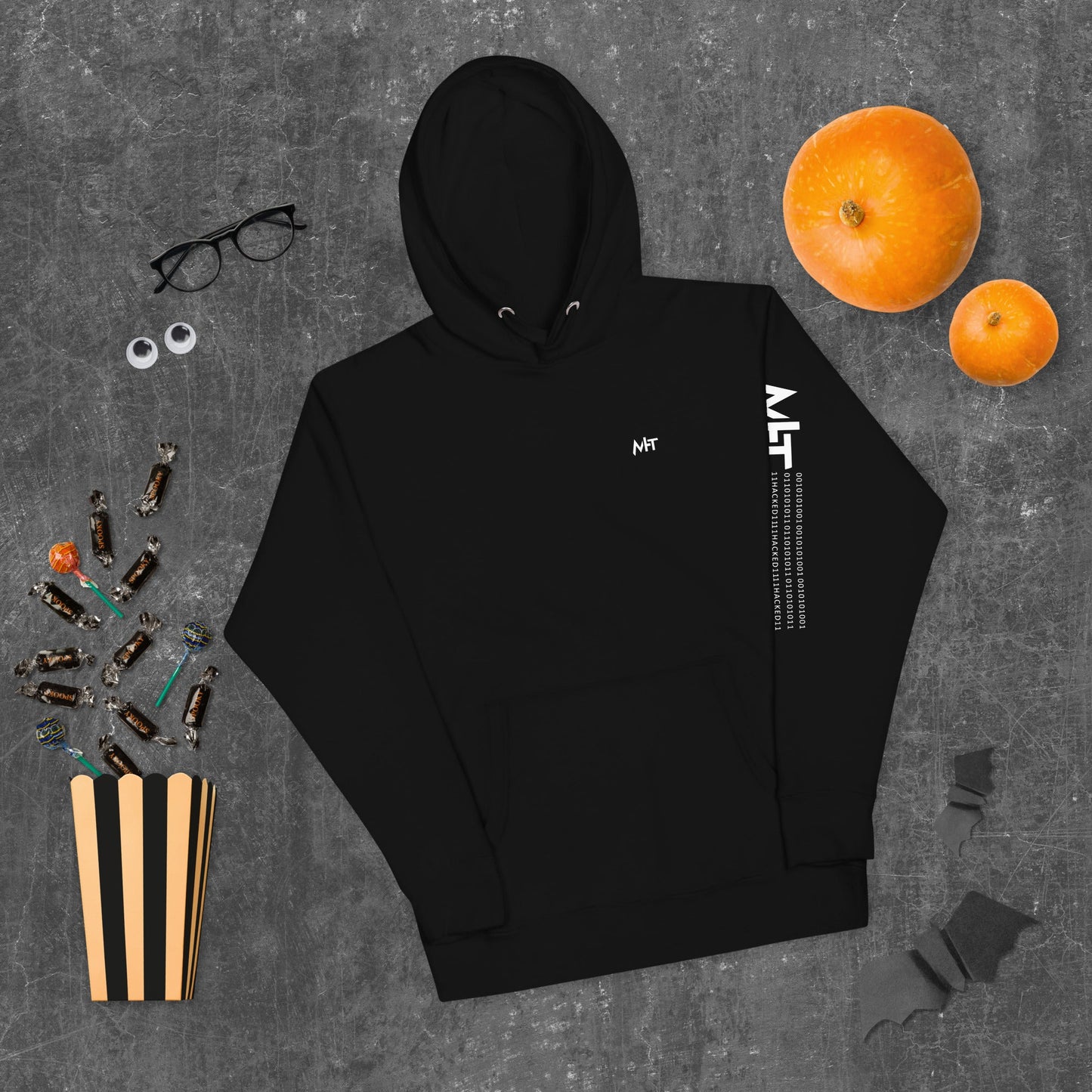 I Candle Stick - Unisex Hoodie ( Back Print ) by DarkByteGear
