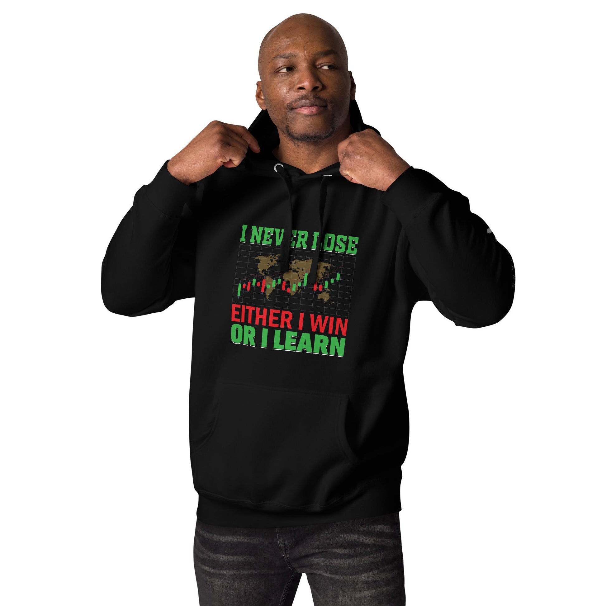 I never Lose: Either I win or I learn V2 - Unisex Hoodie by DarkByteGear
