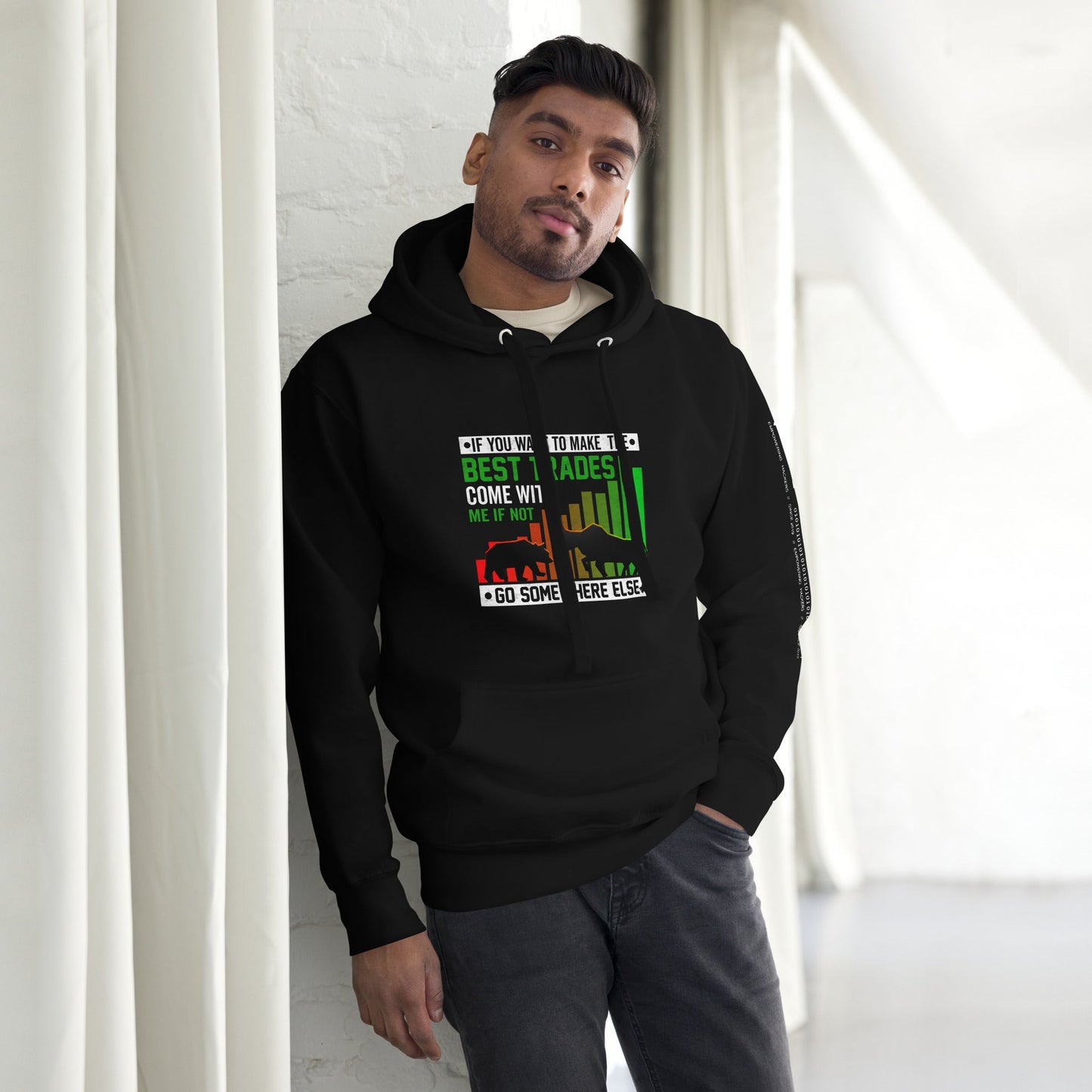 If you Want to Make the best trades, Come with me if not, go somewhere else Eyasir - Unisex Hoodie by DarkByteGear