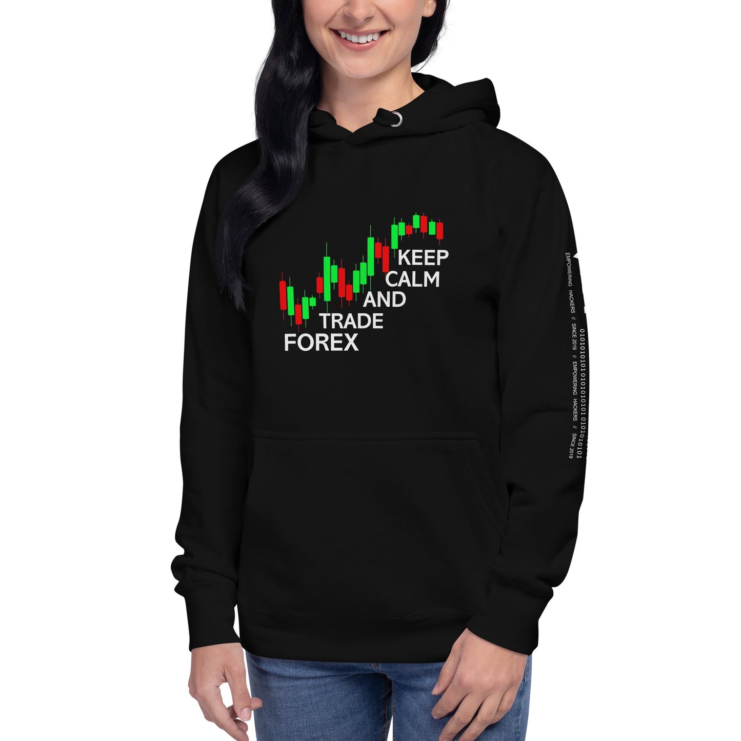 Keep Calm and Trade Forex - Unisex Hoodie by DarkByteGear