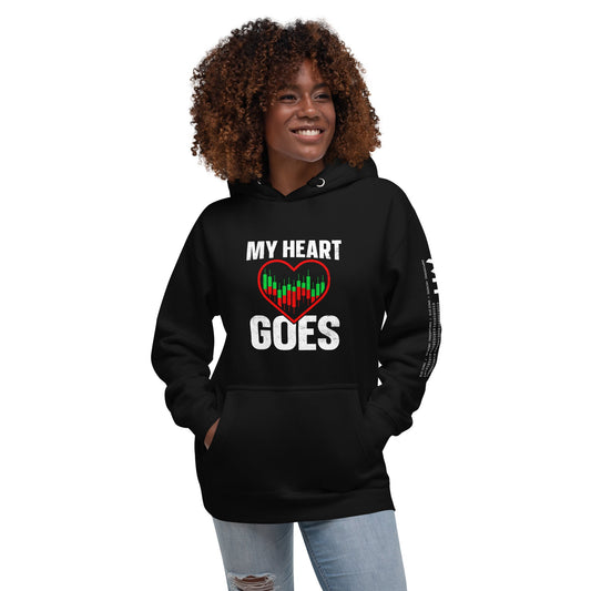 My Heart Goes - Unisex Hoodie by DarkByteGear