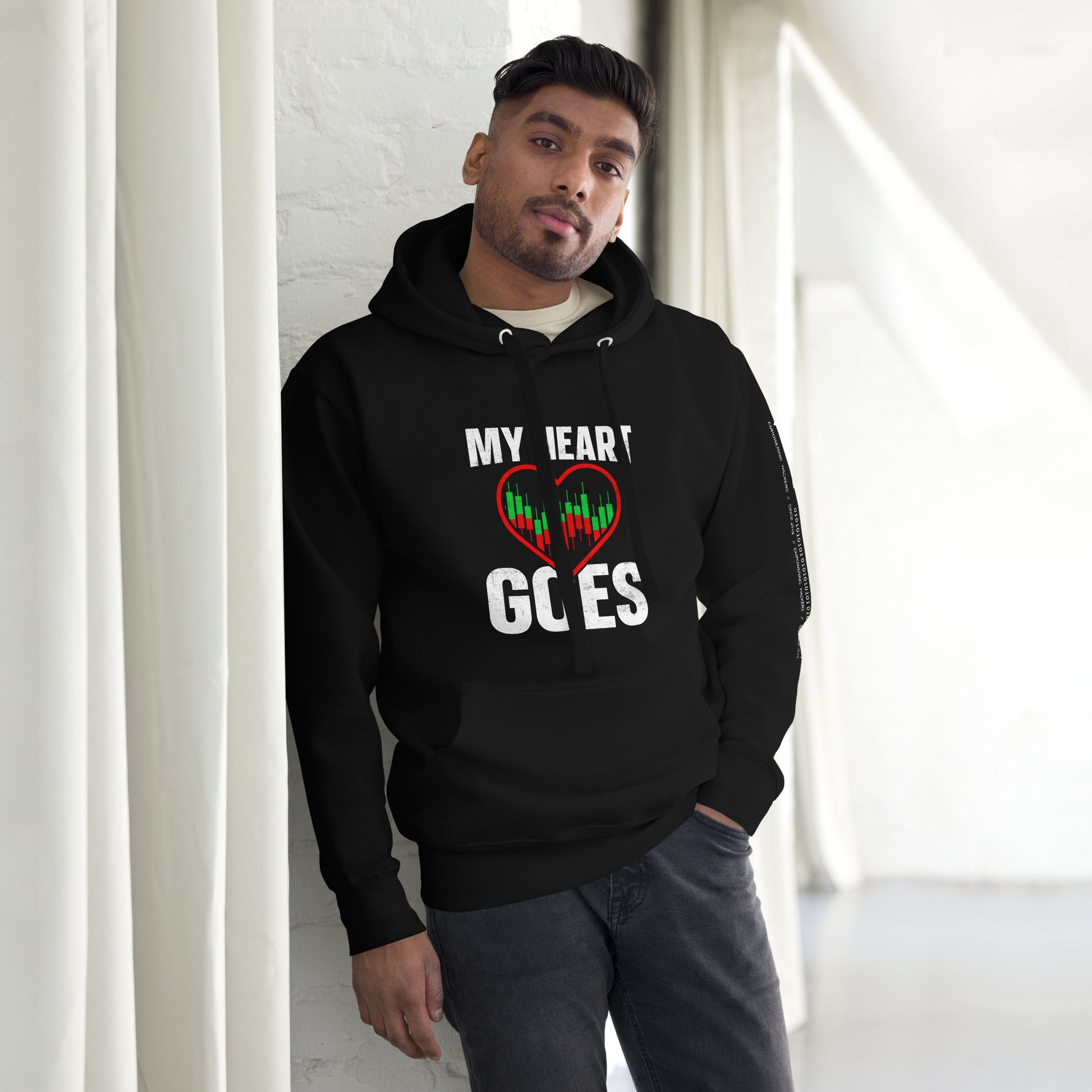 My Heart Goes - Unisex Hoodie by DarkByteGear