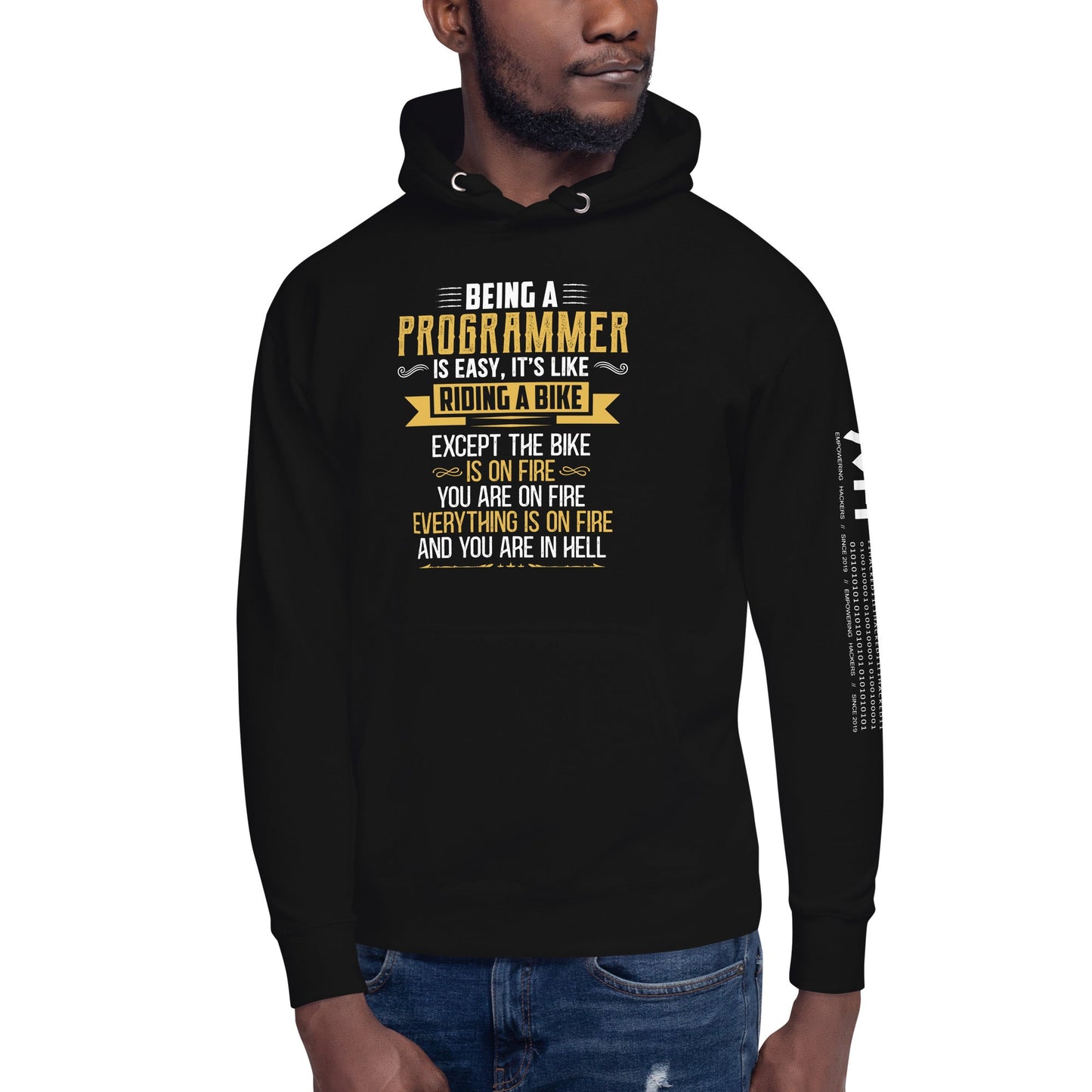 Being a Programmer is easy V2 - Unisex Hoodie by DarkByteGear