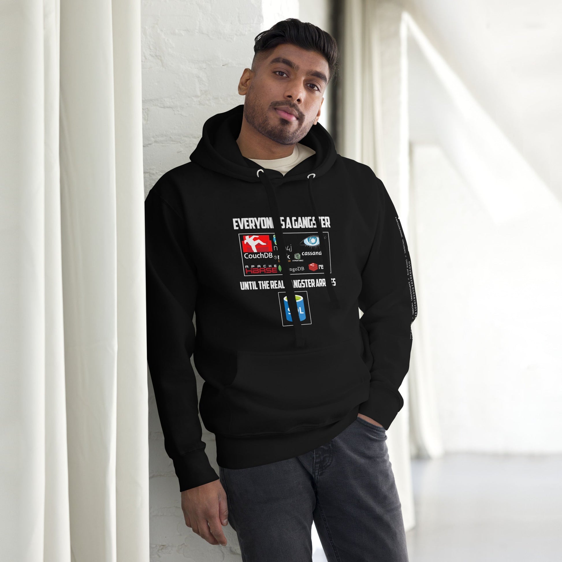 Everyone is a Gangster, until the real Gangster arrives - Unisex Hoodie by DarkByteGear