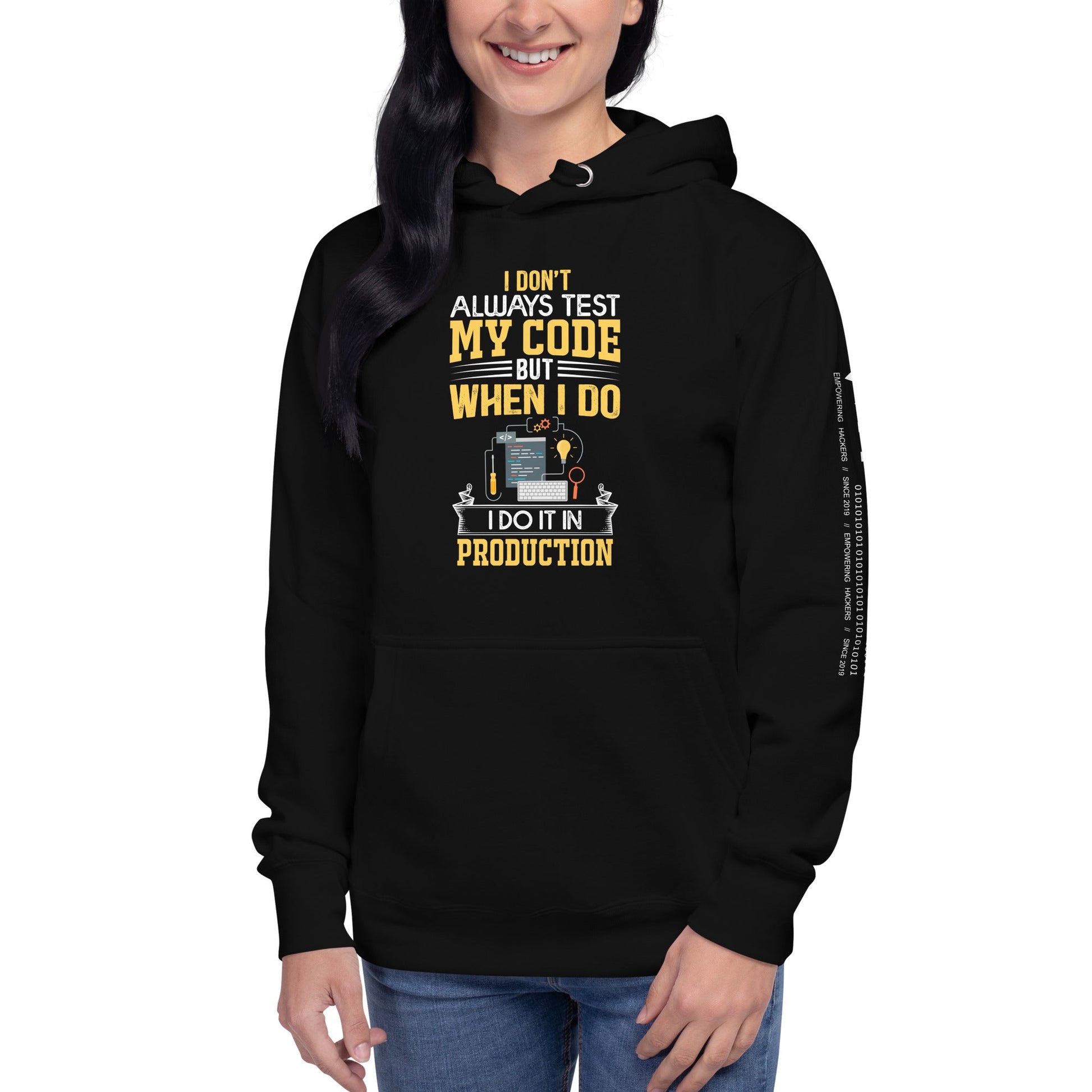 I don't always Test my code V1 - Unisex Hoodie by DarkByteGear