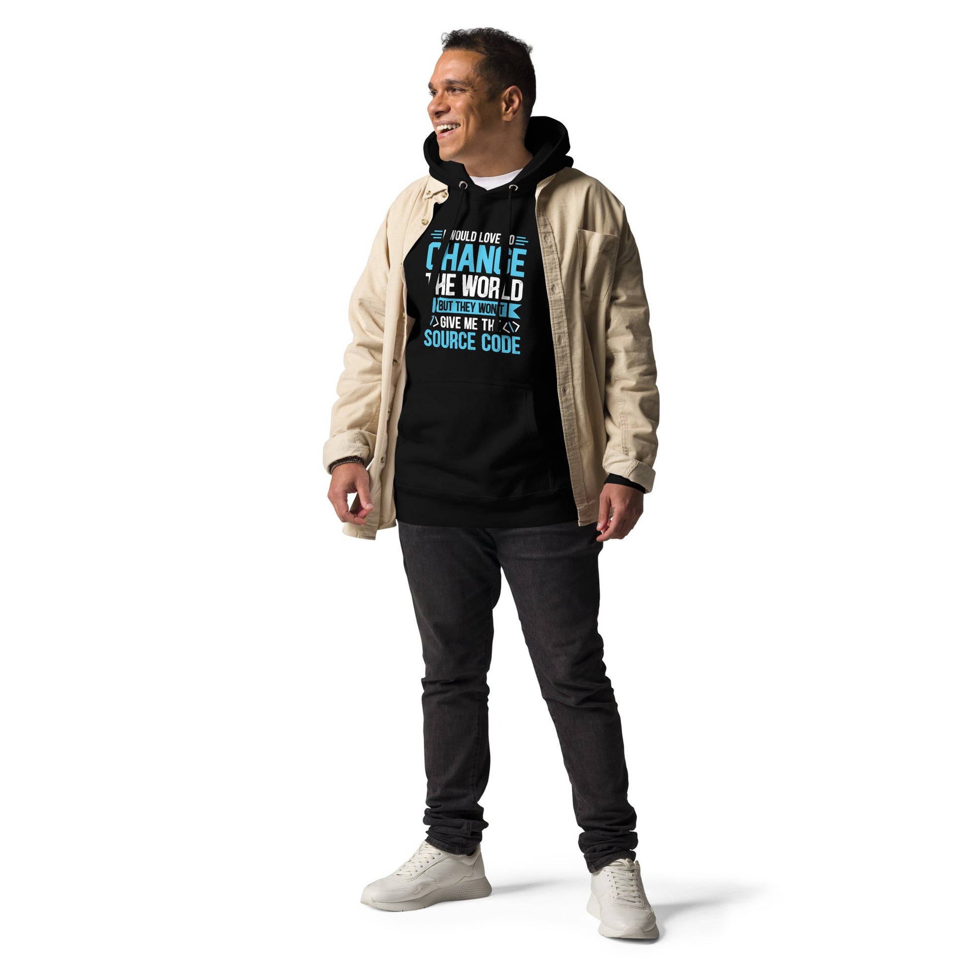 I would Love to Change the world, but they won't Give me the Source Code V1 - Unisex Hoodie by DarkByteGear