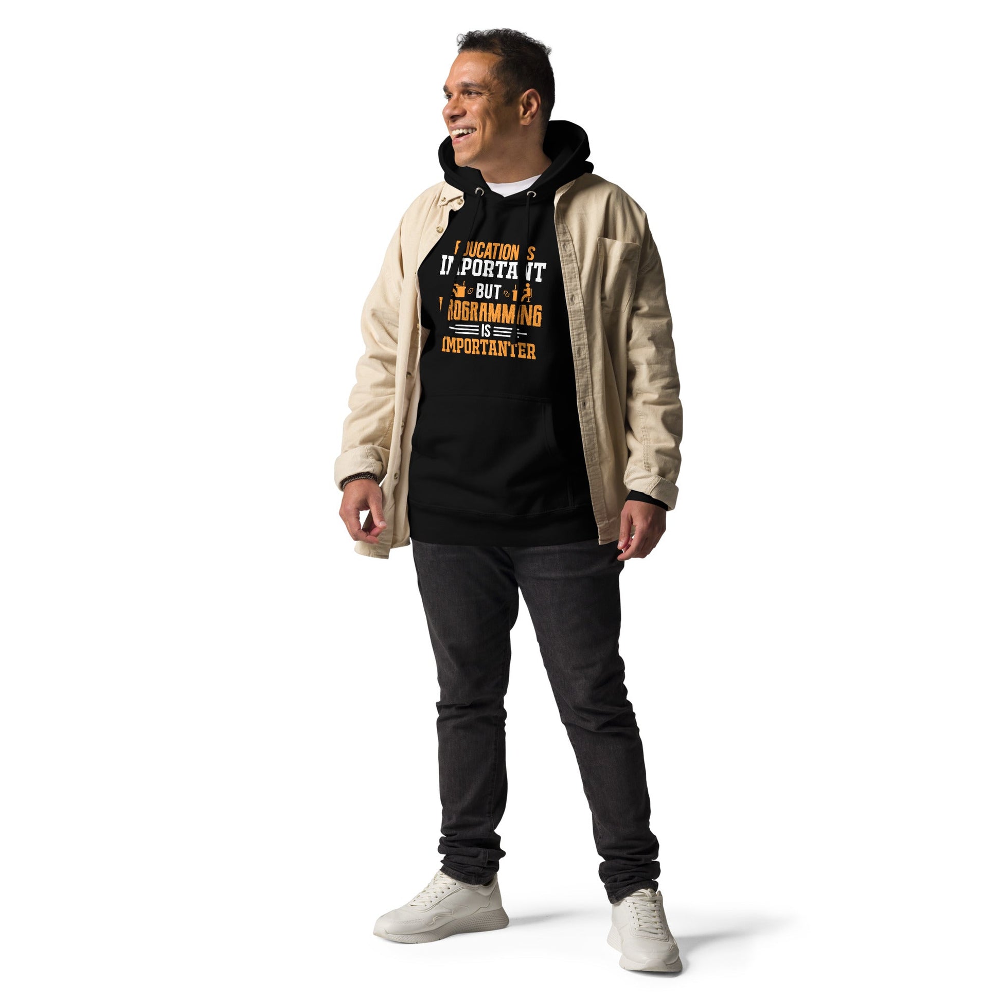 Education is important, but Programming is importanter - Unisex Hoodie by DarkByteGear