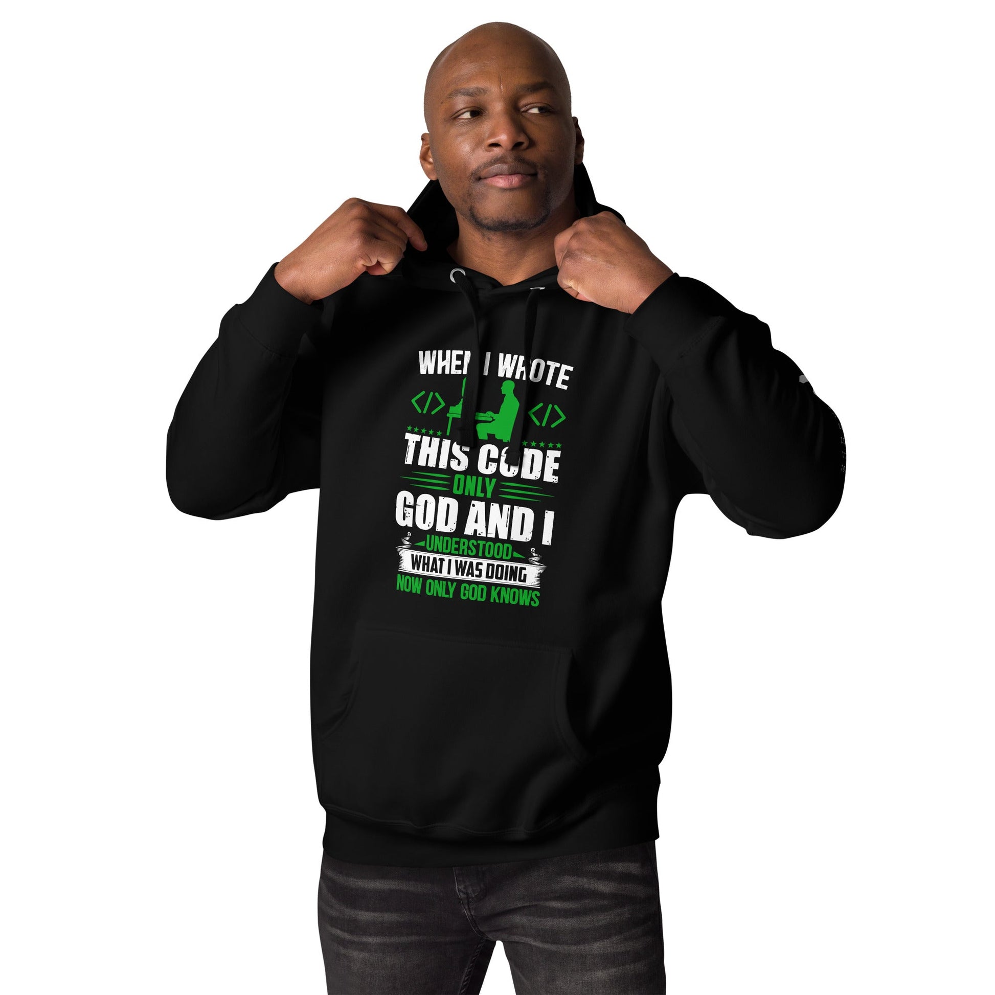 When I Wrote this code, only God and I Understood - Unisex Hoodie by DarkByteGear