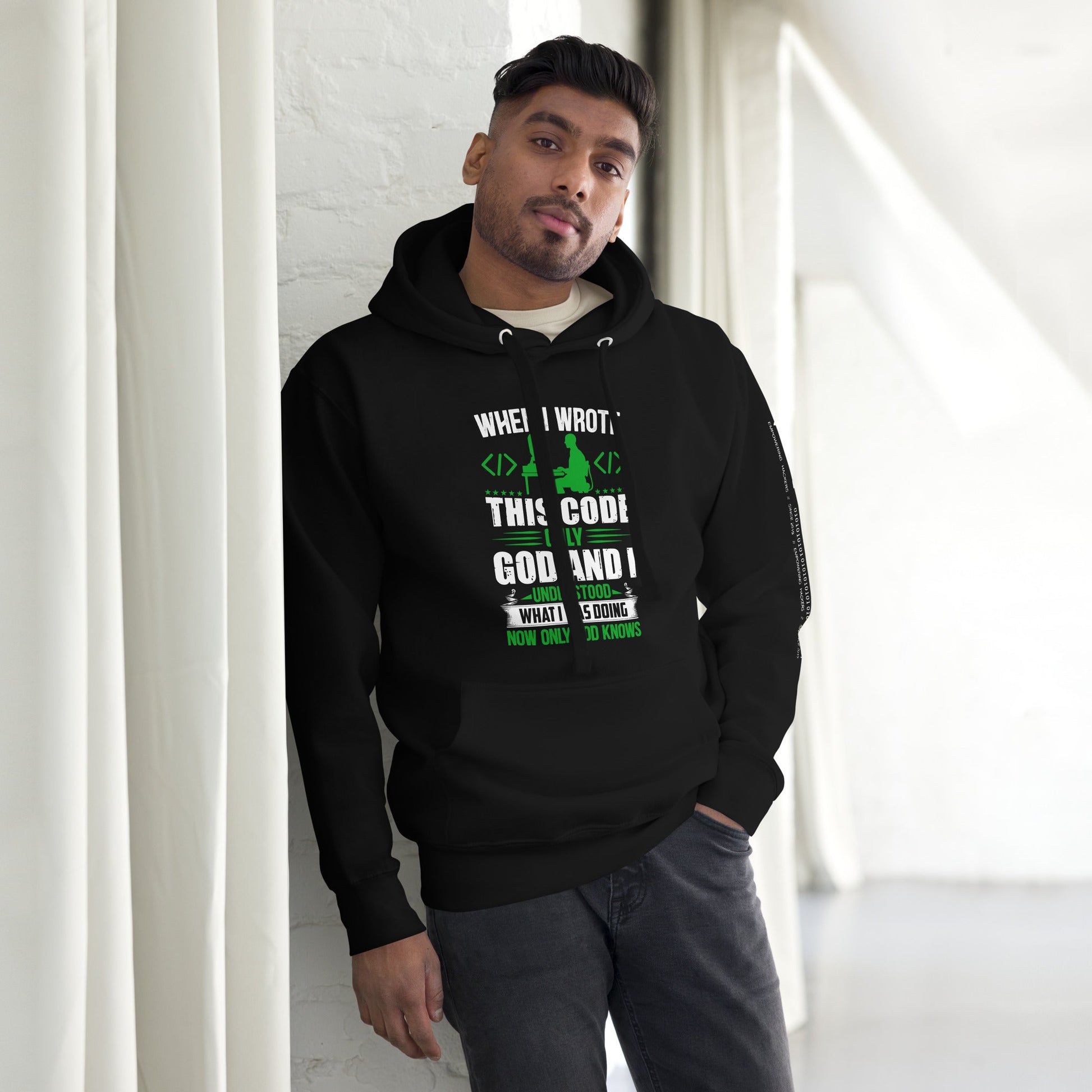 When I Wrote this code, only God and I Understood - Unisex Hoodie by DarkByteGear