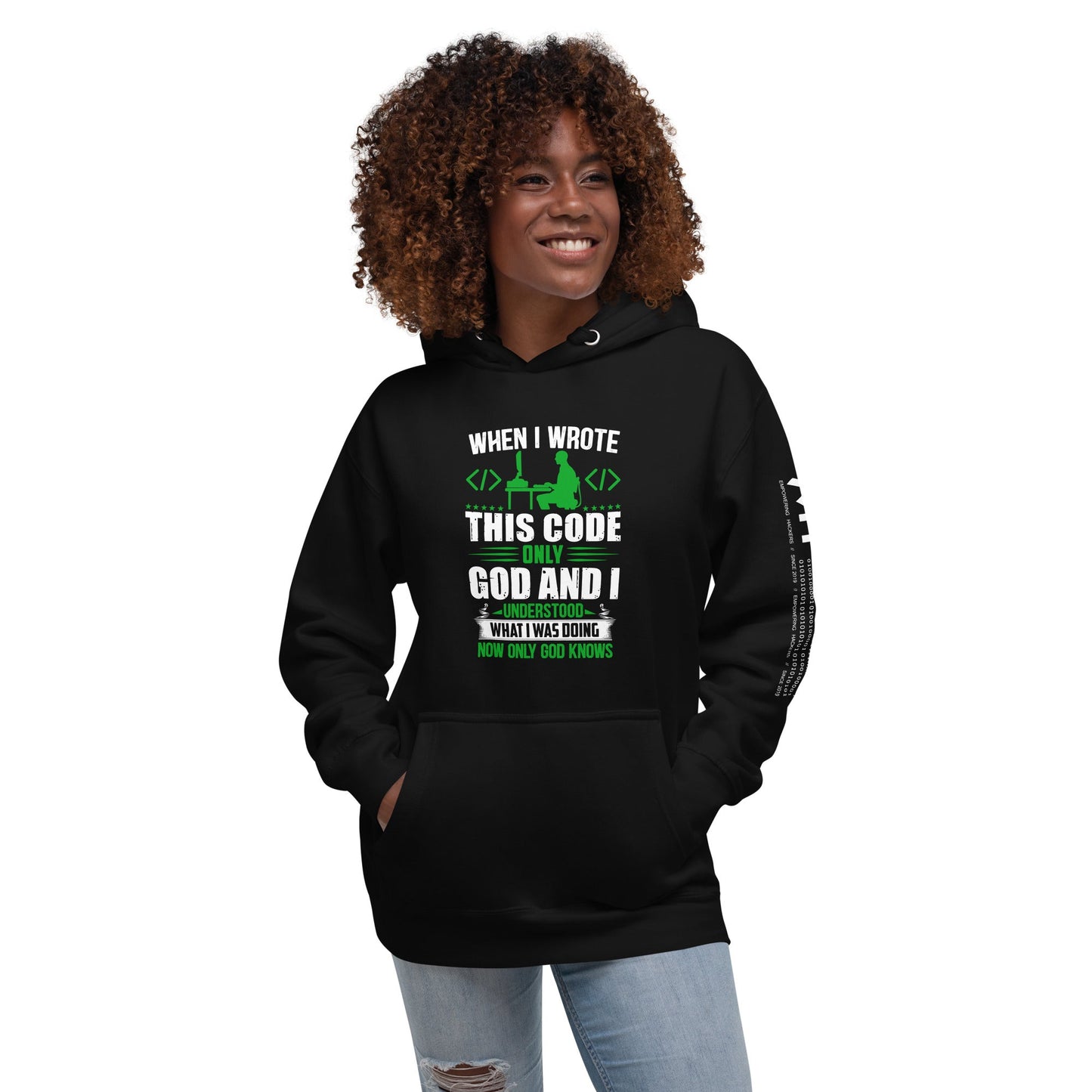 When I Wrote this code, only God and I Understood - Unisex Hoodie by DarkByteGear