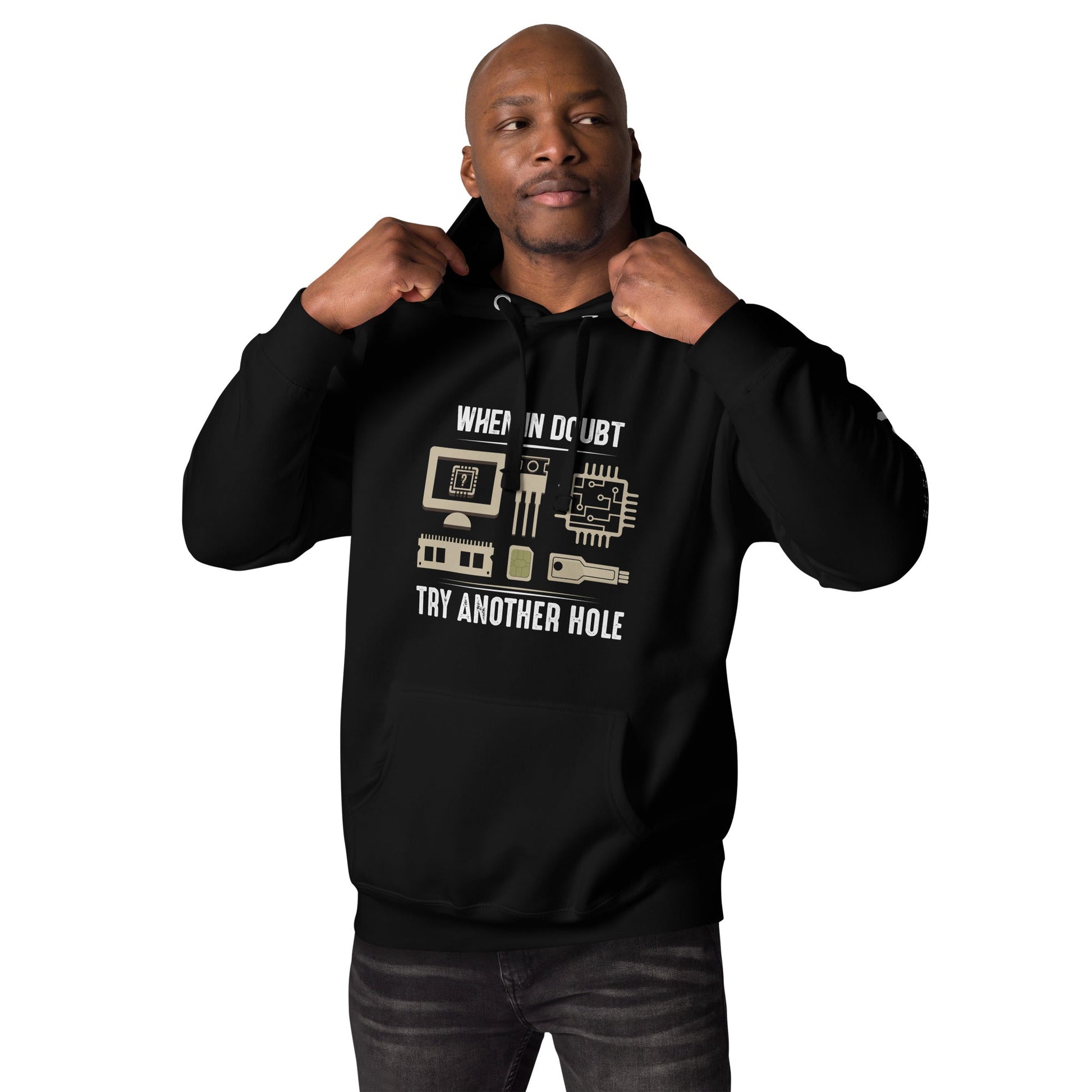 When in doubt, Try another hole V1 - Unisex Hoodie by DarkByteGear