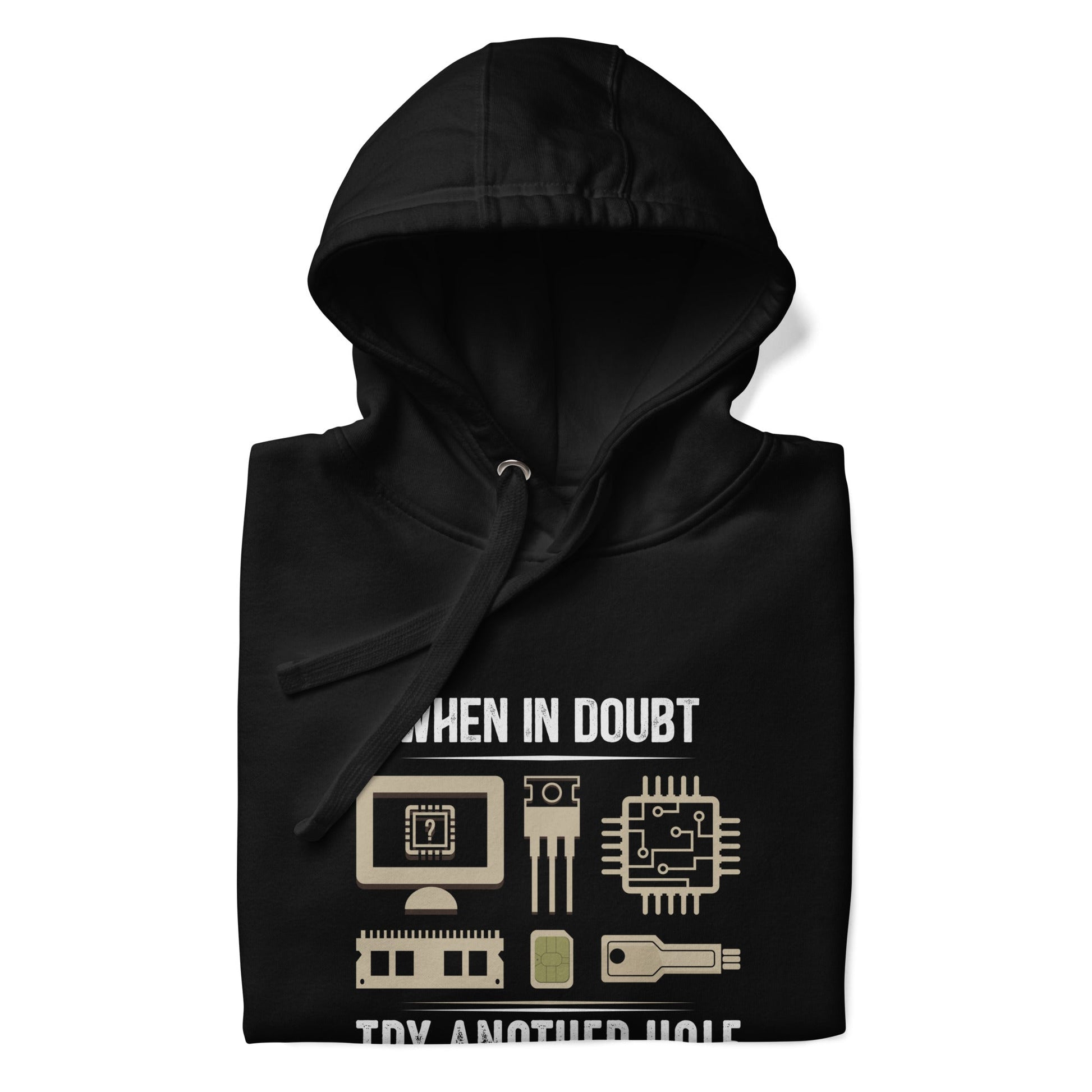 When in doubt, Try another hole V1 - Unisex Hoodie by DarkByteGear
