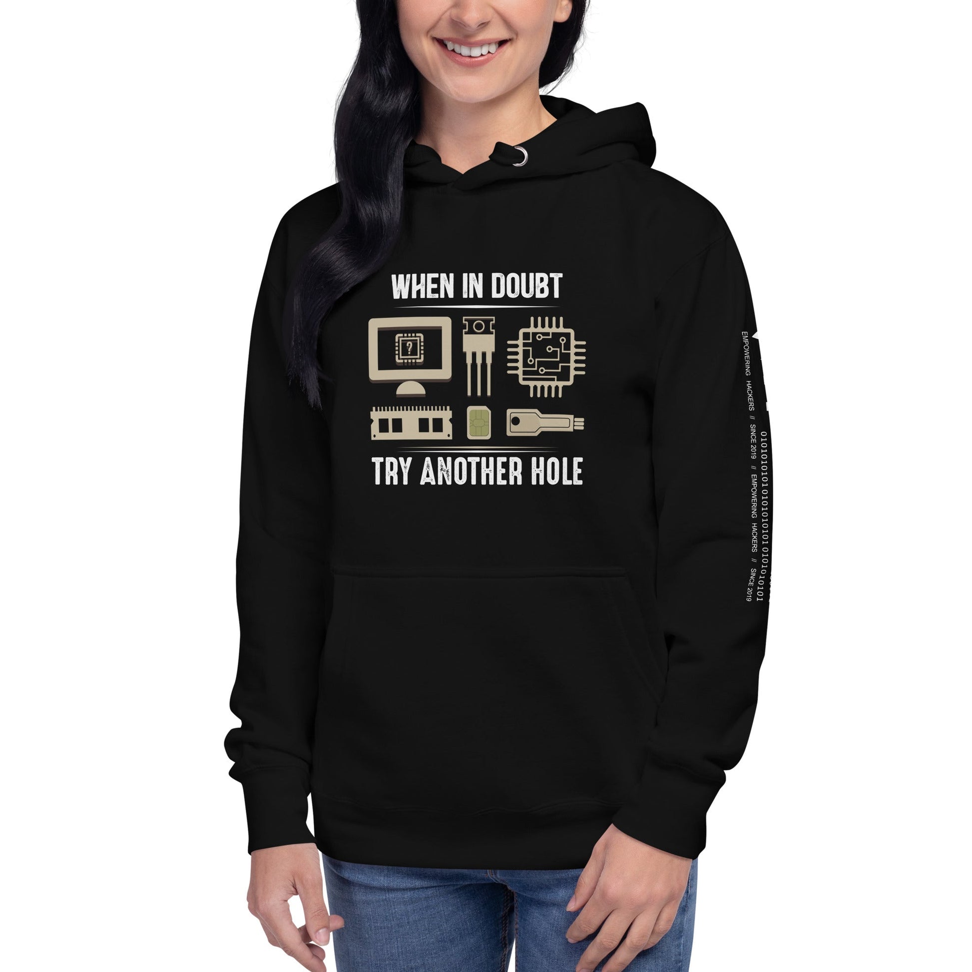 When in doubt, Try another hole V1 - Unisex Hoodie by DarkByteGear