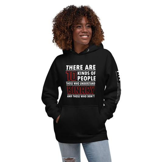 There are 10 kinds of People - Unisex Hoodie by DarkByteGear
