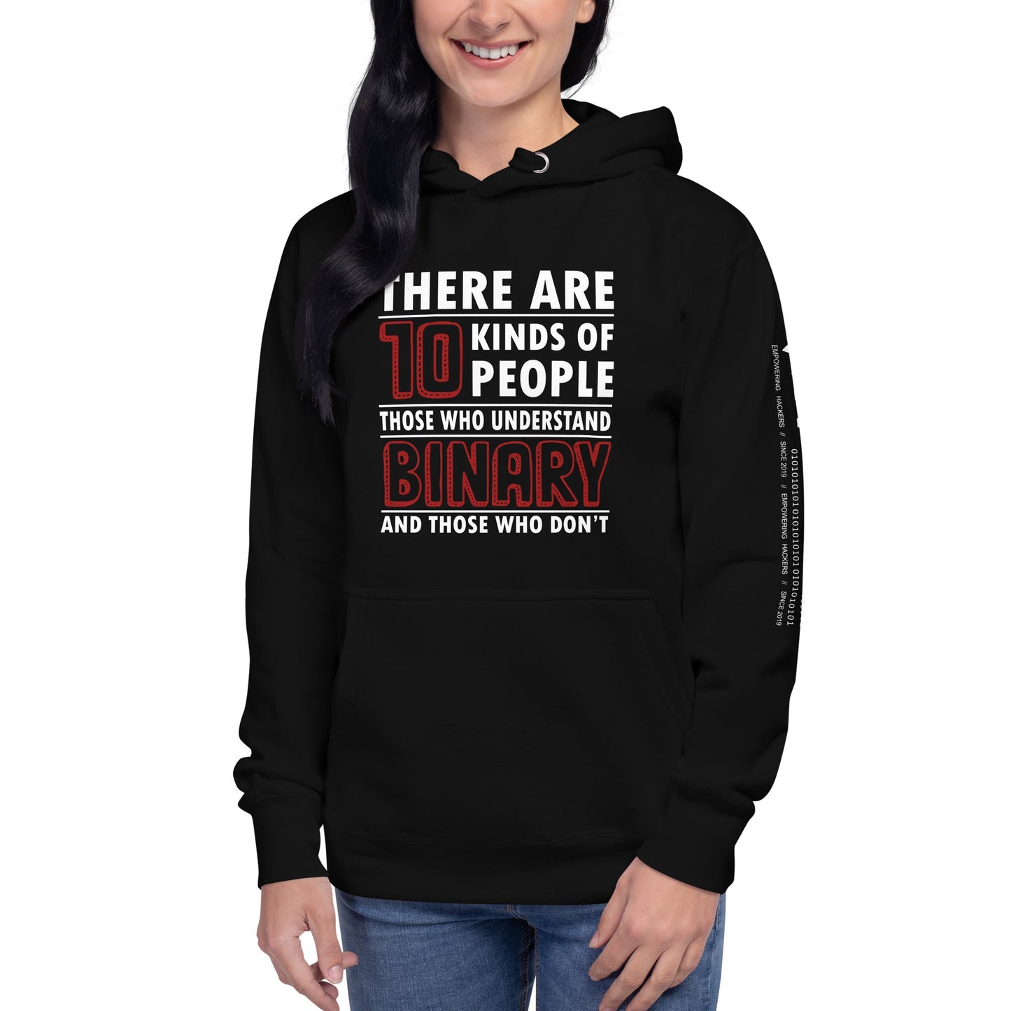 There are 10 kinds of People - Unisex Hoodie by DarkByteGear