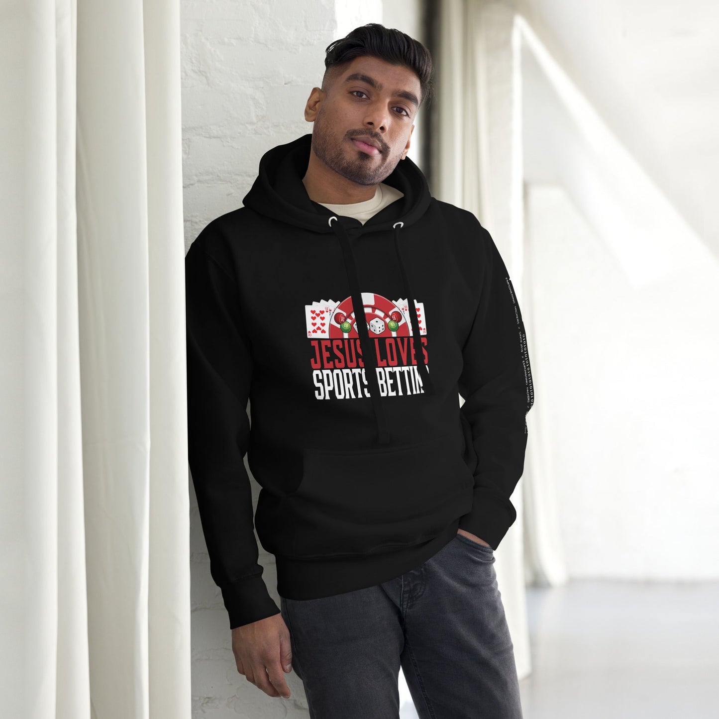 Jesus Loves Sports Betting - Unisex Hoodie by DarkByteGear