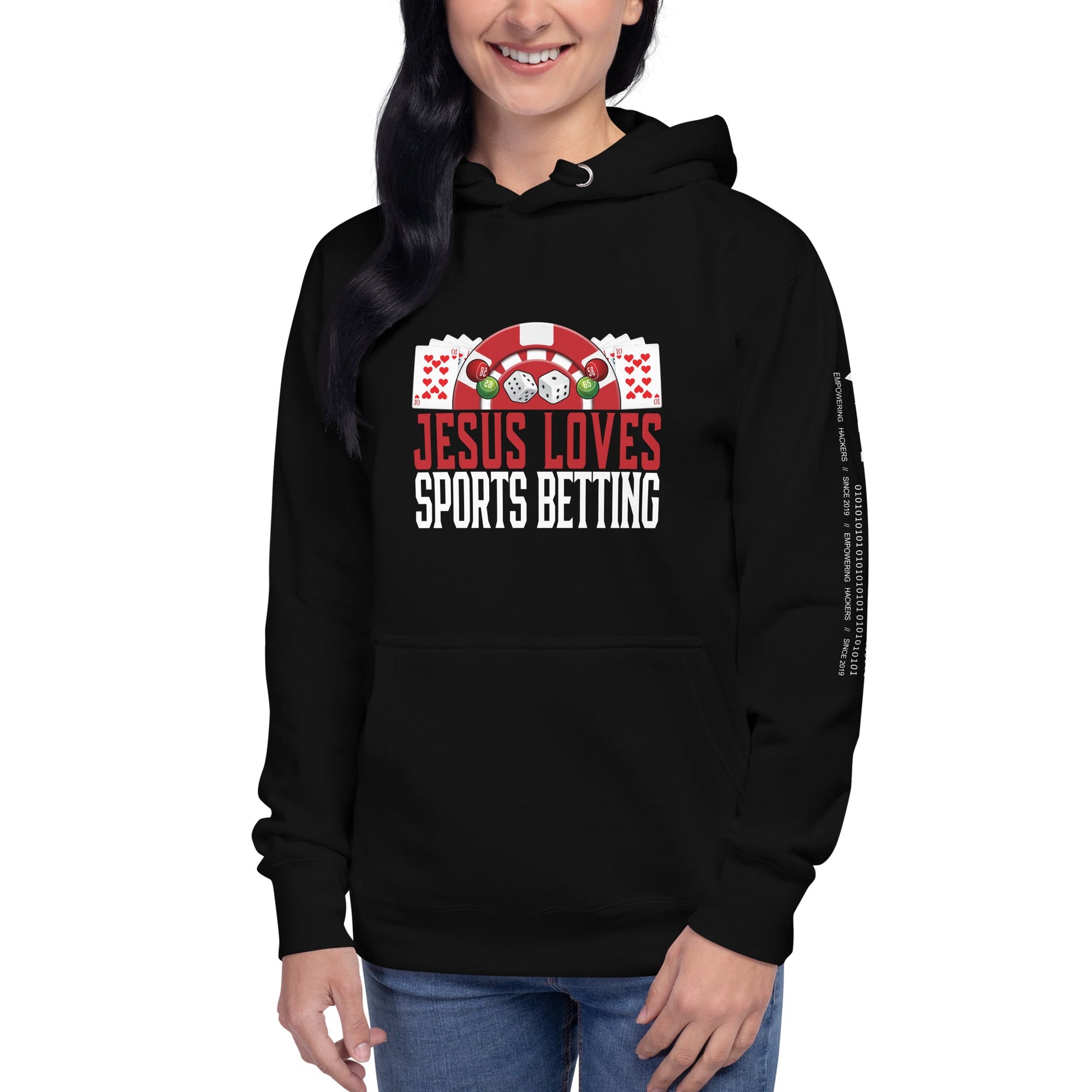 Jesus Loves Sports Betting - Unisex Hoodie by DarkByteGear