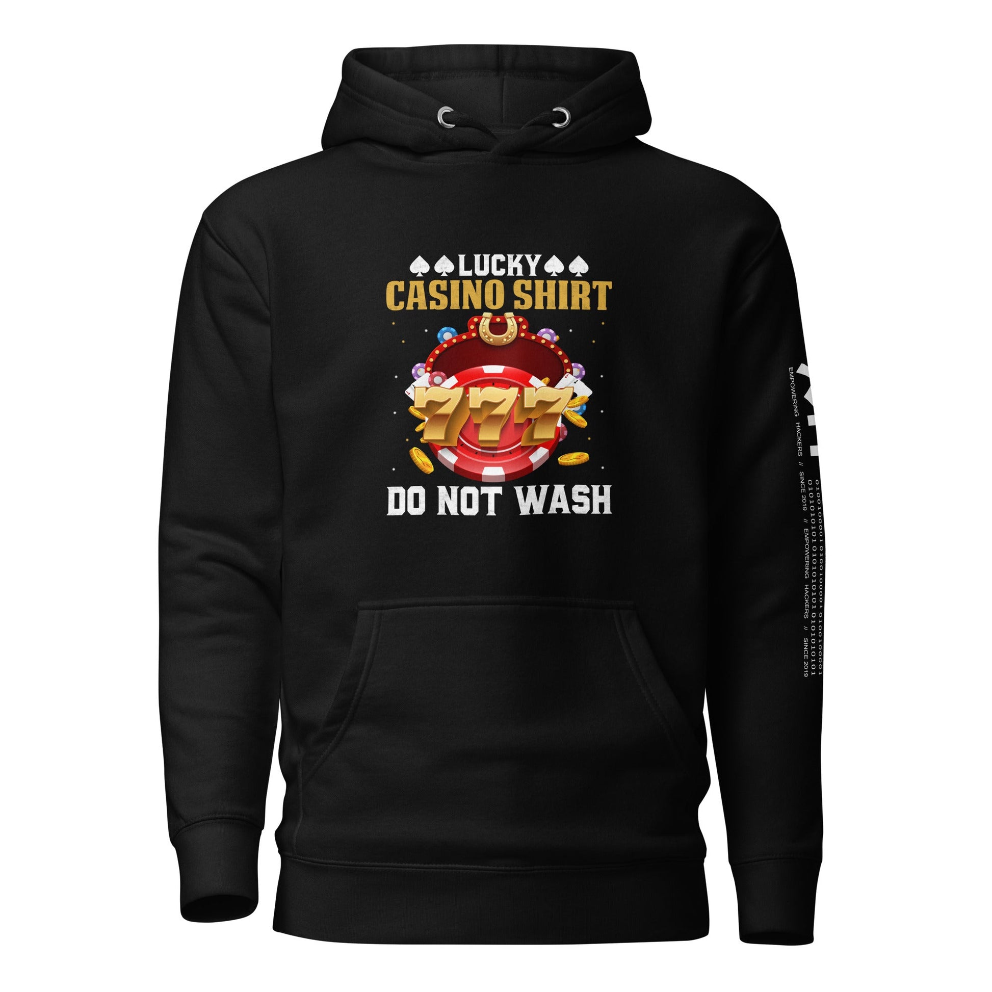 Lucky Casino Shirt Do Not Wash - Unisex Hoodie by DarkByteGear