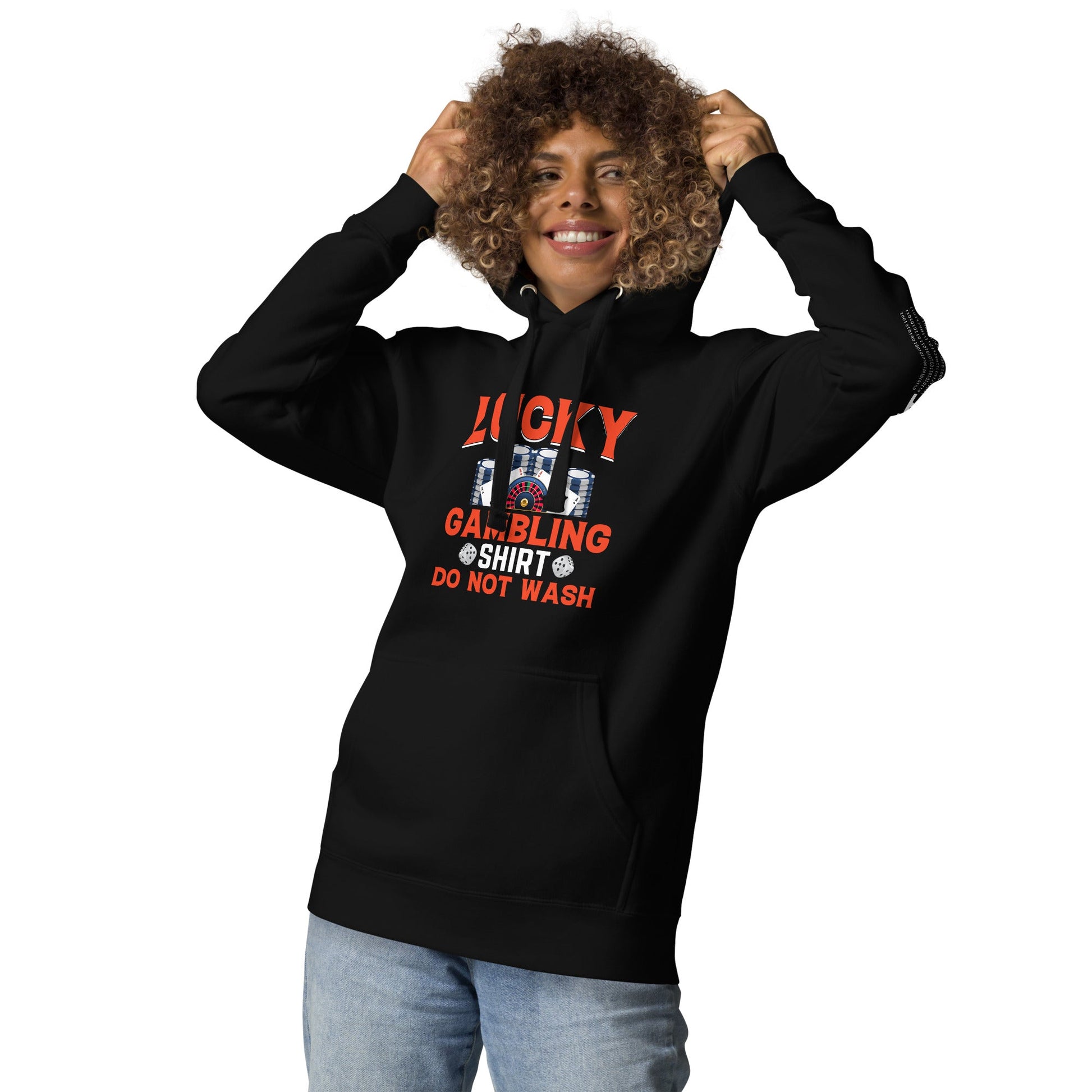 Lucky Gambling Shirt: Do Not Wash - Unisex Hoodie by DarkByteGear