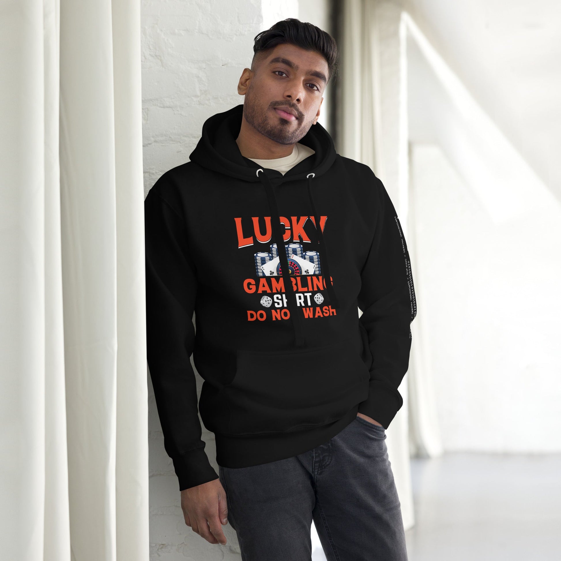 Lucky Gambling Shirt: Do Not Wash - Unisex Hoodie by DarkByteGear