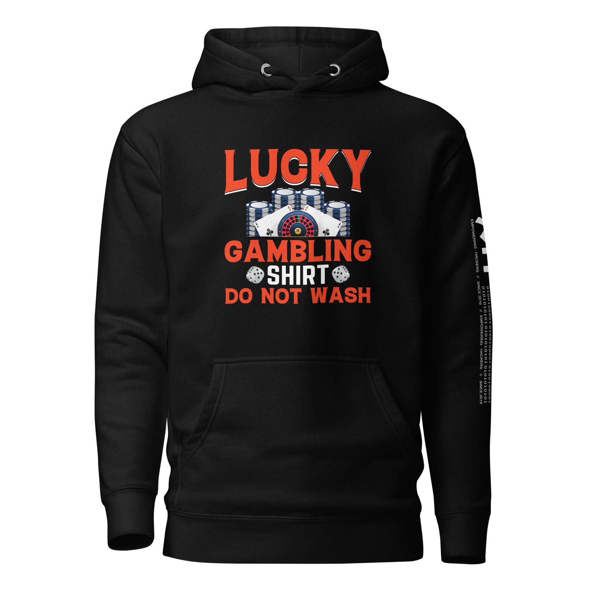 Lucky Gambling Shirt: Do Not Wash - Unisex Hoodie by DarkByteGear