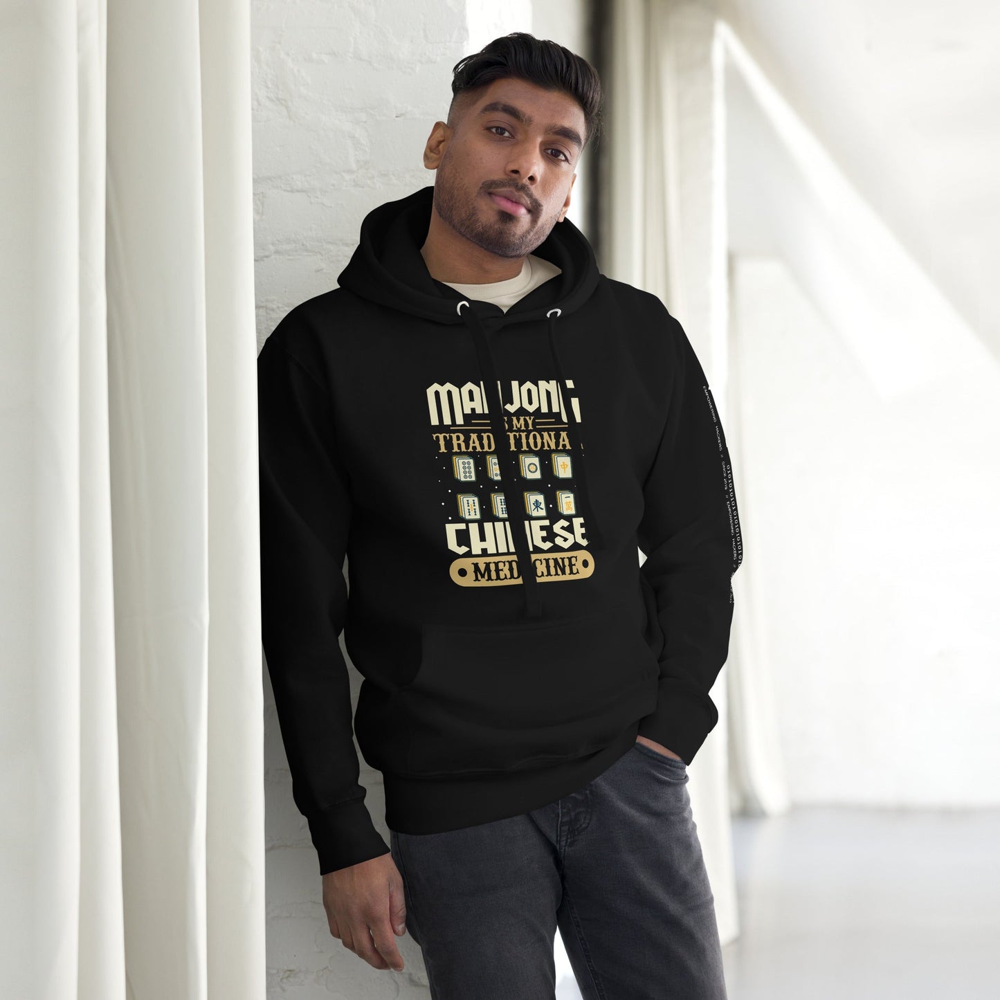 Mahjong is my Traditional Chinese Medicine - Unisex Hoodie by DarkByteGear