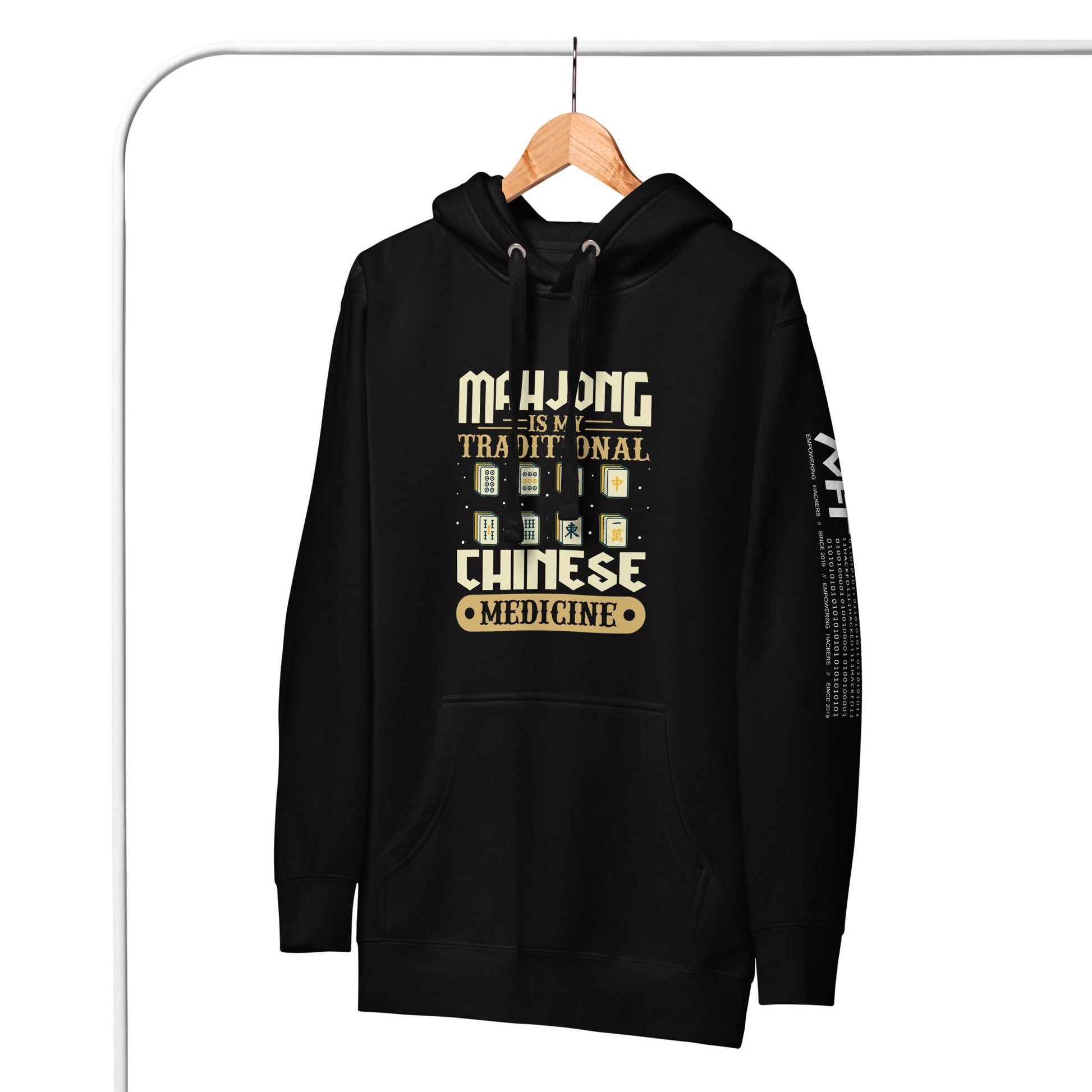 Mahjong is my Traditional Chinese Medicine - Unisex Hoodie by DarkByteGear