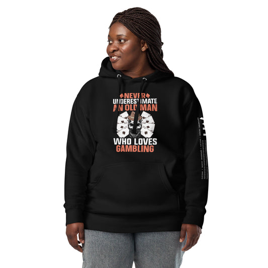 Never Underestimate an old man who Loves gambling - Unisex Hoodie by DarkByteGear