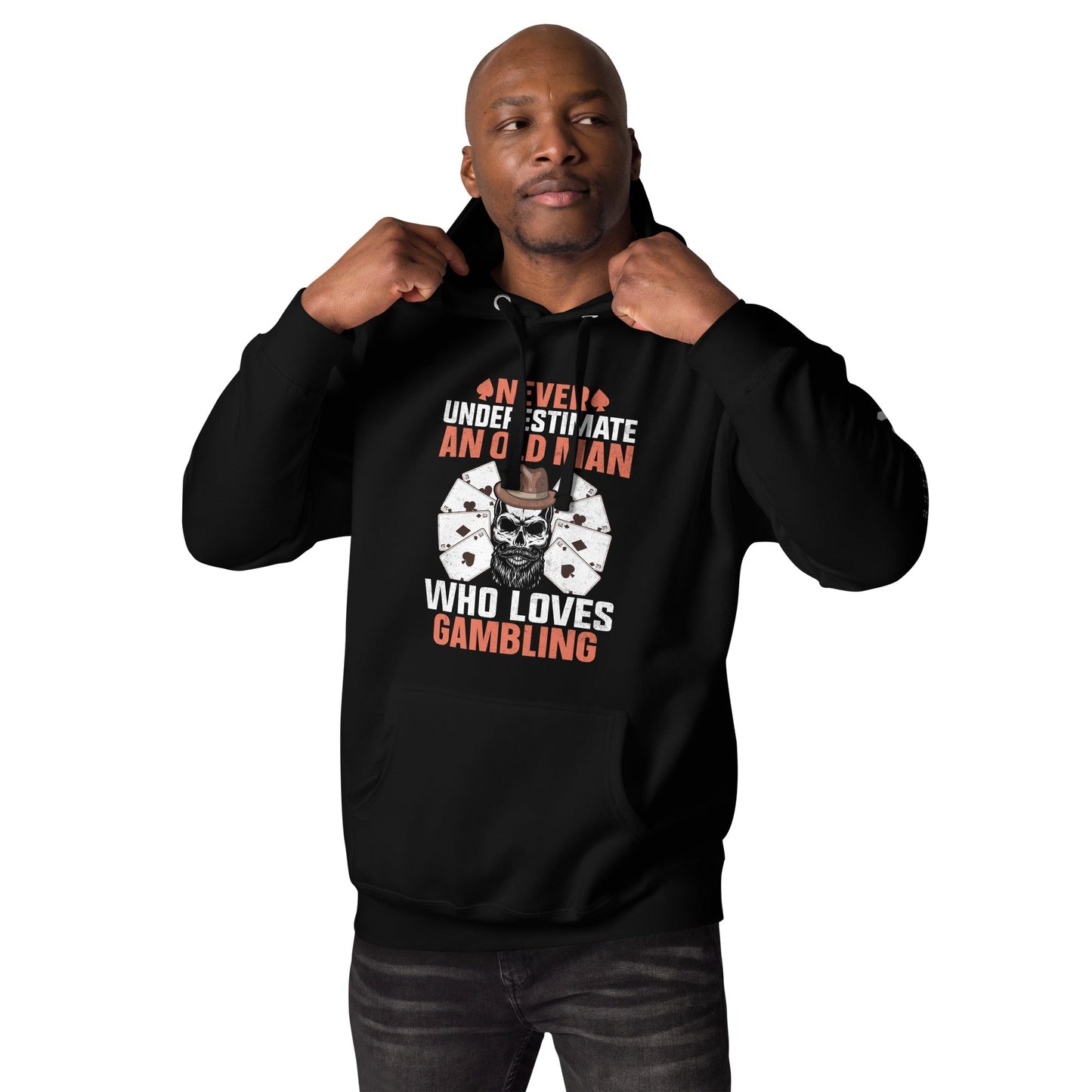 Never Underestimate an old man who Loves gambling - Unisex Hoodie by DarkByteGear