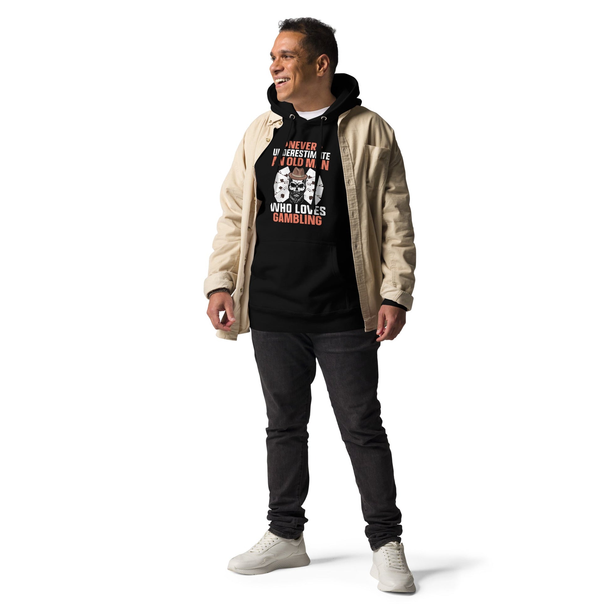 Never Underestimate an old man who Loves gambling - Unisex Hoodie by DarkByteGear